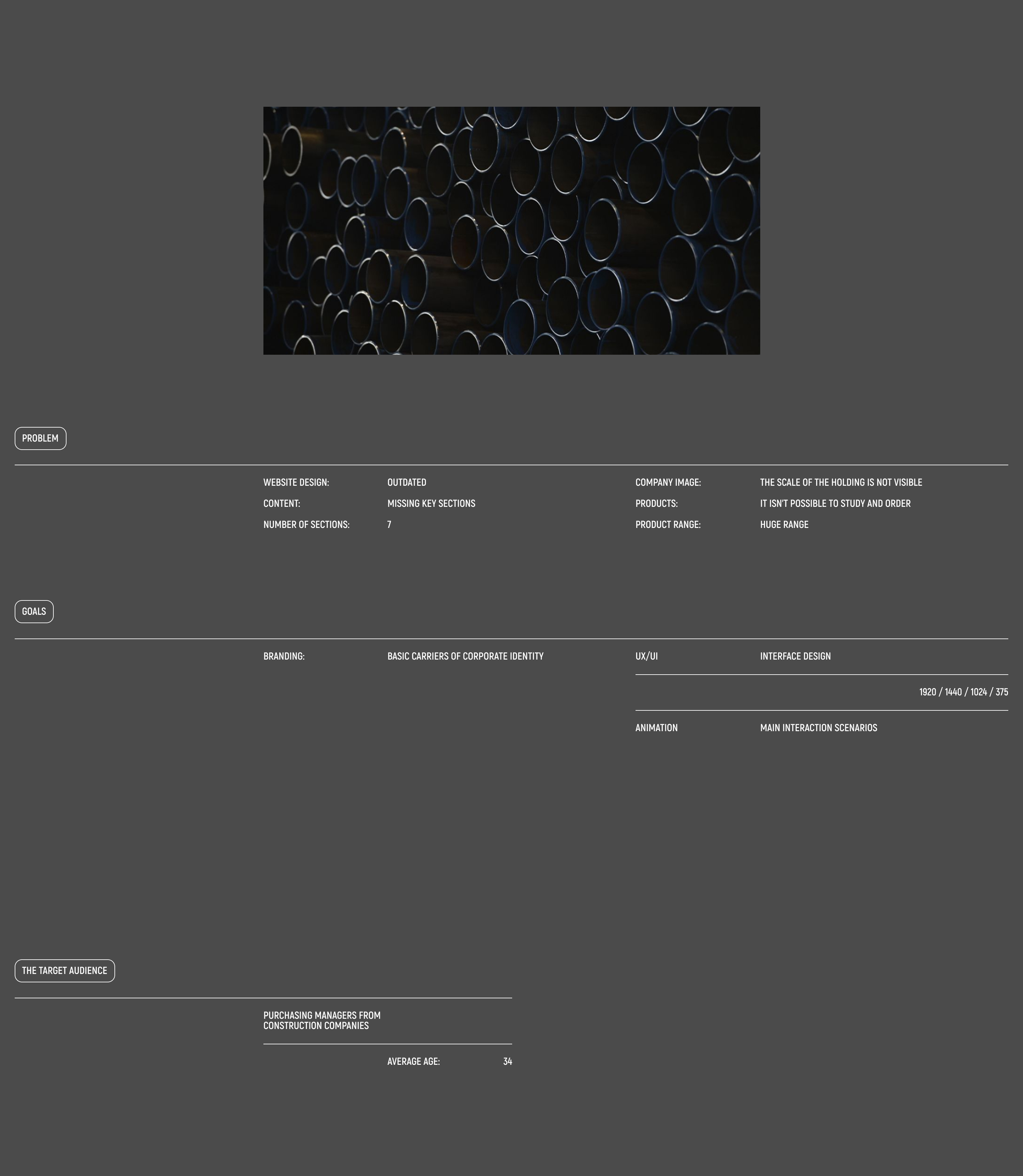 IMH Tagil Steel | web & branding — Изображение №2 — Интерфейсы, Брендинг на Dprofile