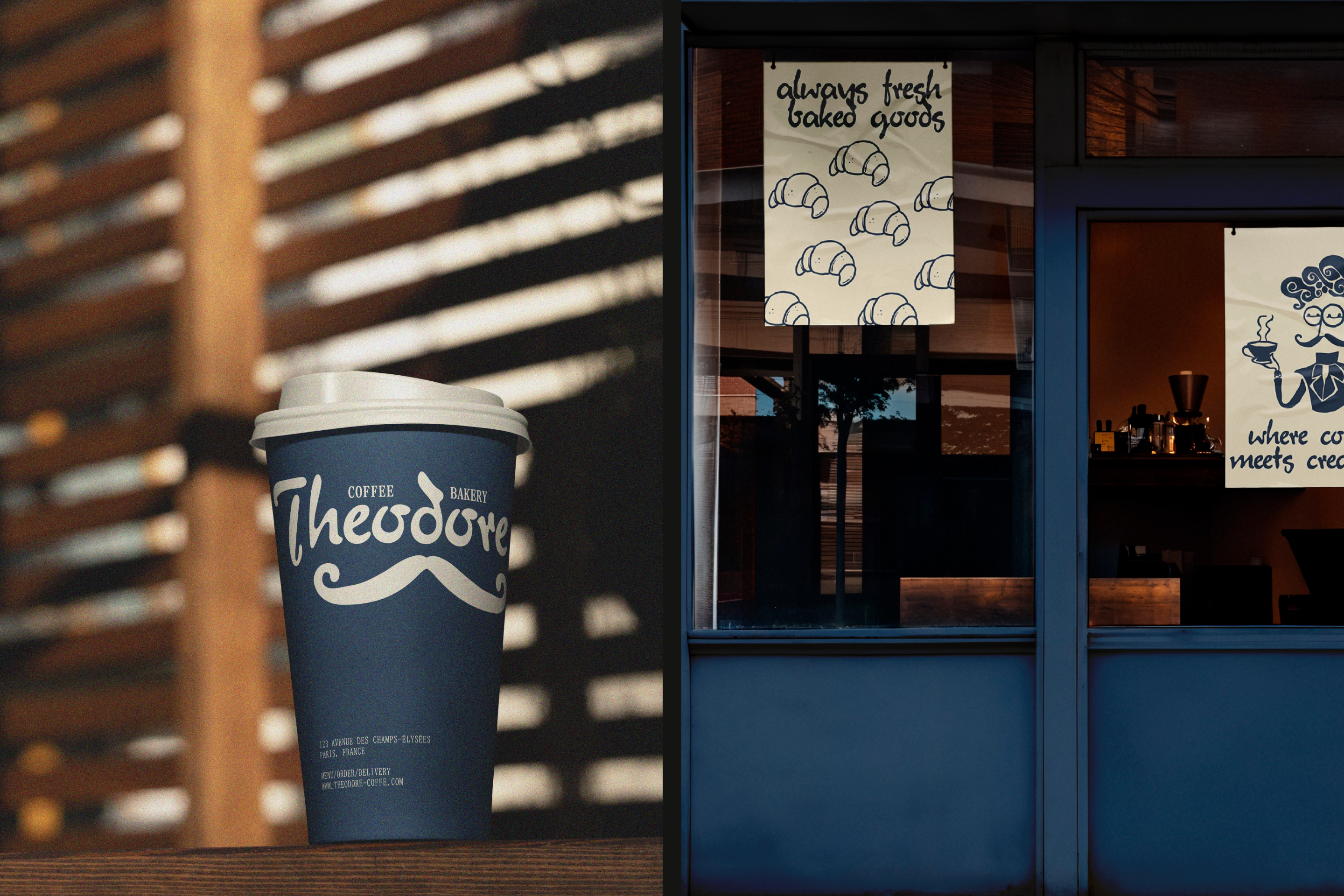 THEODORE | COFFEE SHOP IDENTITY — Изображение №5 — Брендинг, Графика на Dprofile
