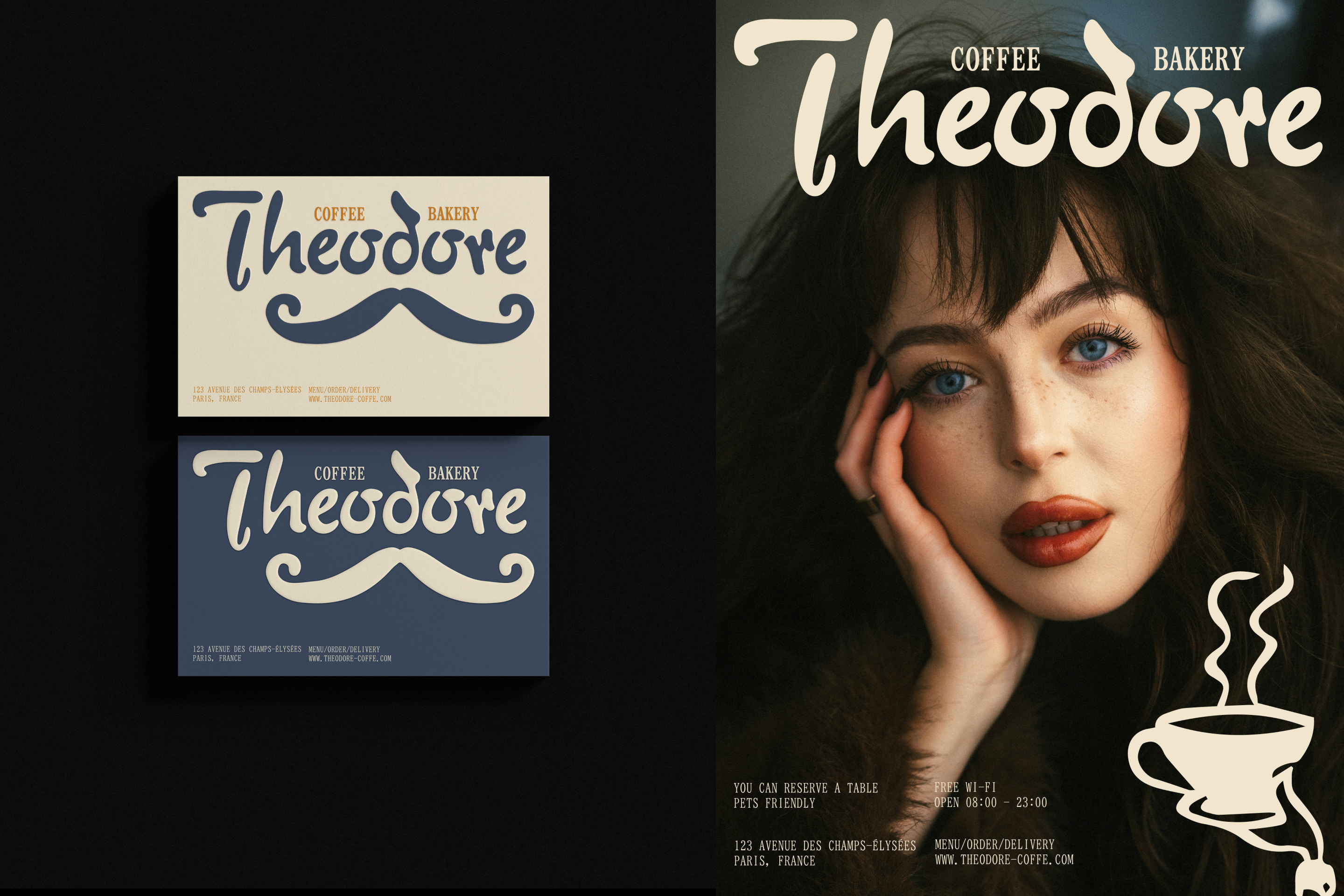 THEODORE | COFFEE SHOP IDENTITY — Изображение №7 — Брендинг, Графика на Dprofile