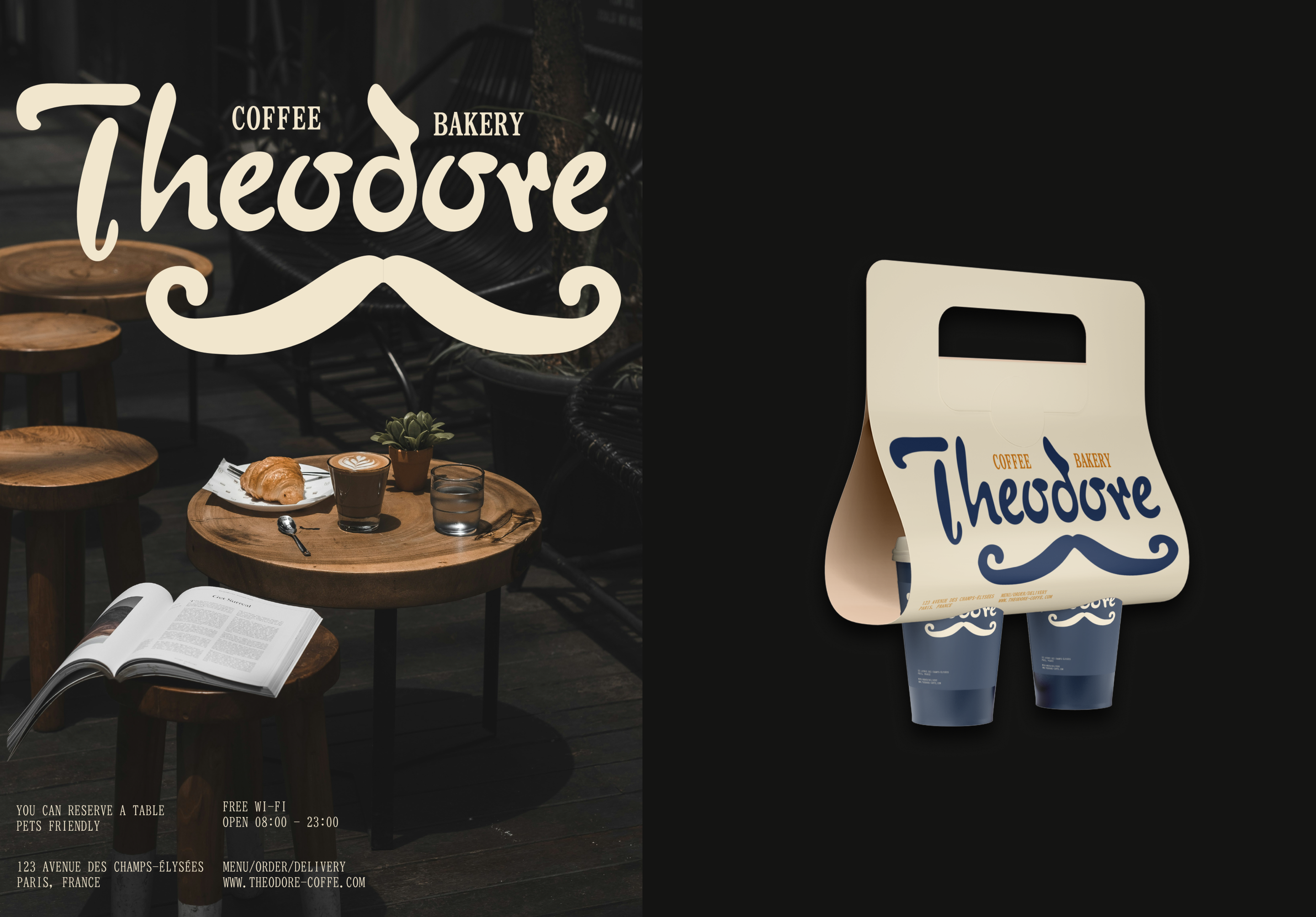 THEODORE | COFFEE SHOP IDENTITY — Изображение №12 — Брендинг, Графика на Dprofile