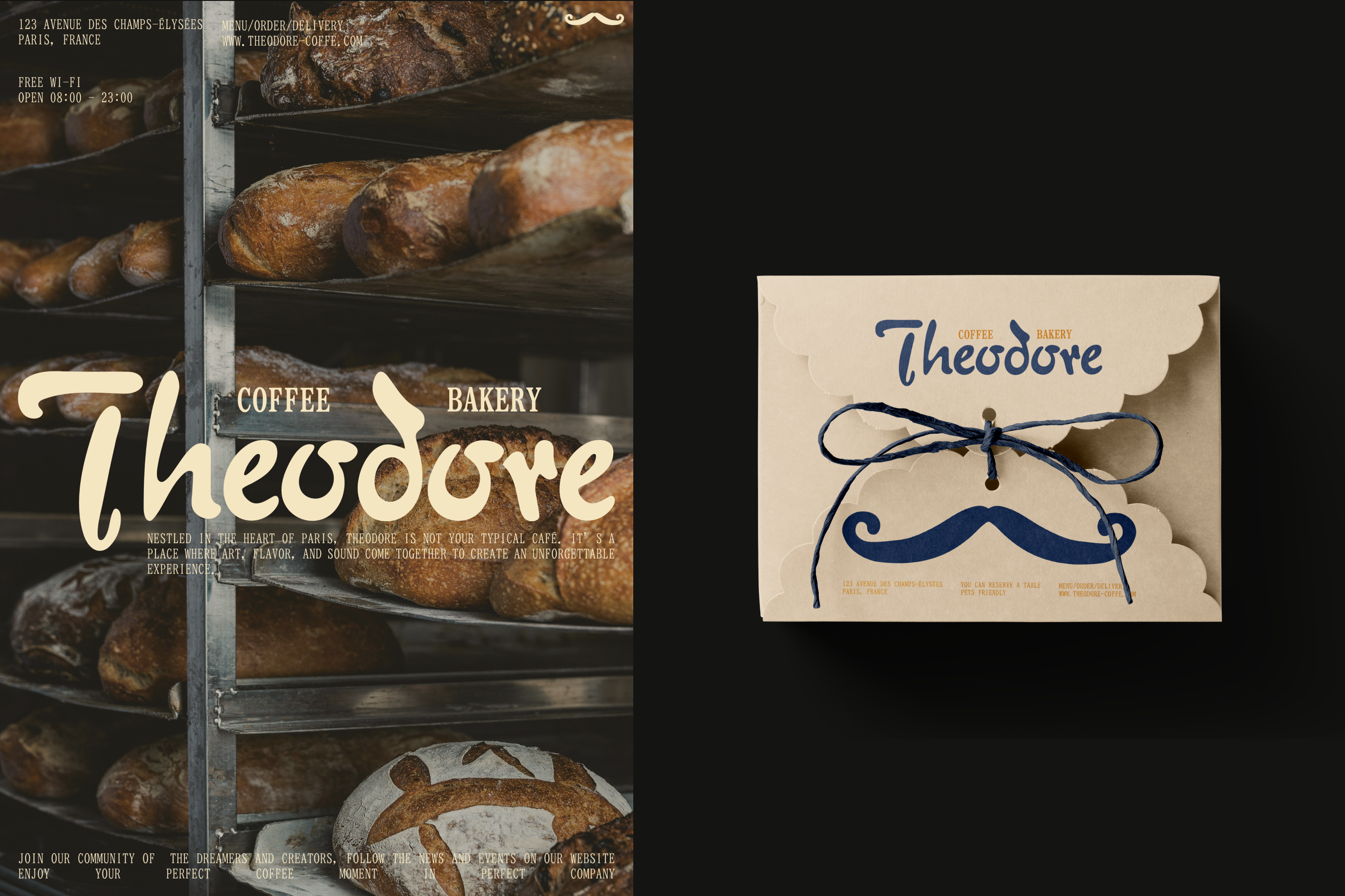 THEODORE | COFFEE SHOP IDENTITY — Изображение №3 — Брендинг, Графика на Dprofile