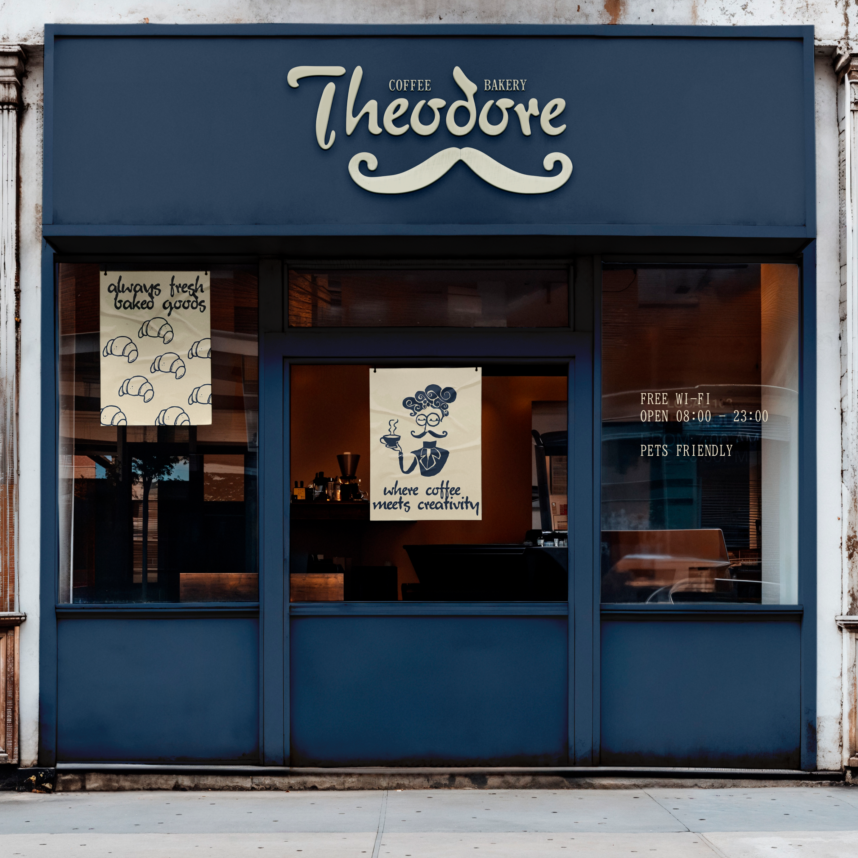 THEODORE | COFFEE SHOP IDENTITY — Изображение №1 — Брендинг, Графика на Dprofile