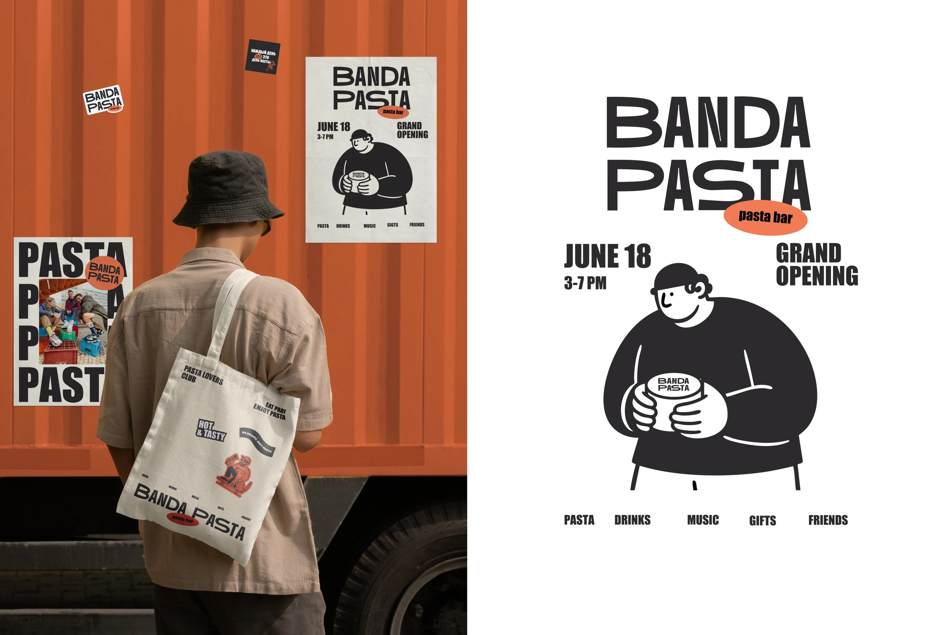 BANDA PASTA BAR BRAND IDENTITY — Изображение №20 — Брендинг, Графика на Dprofile