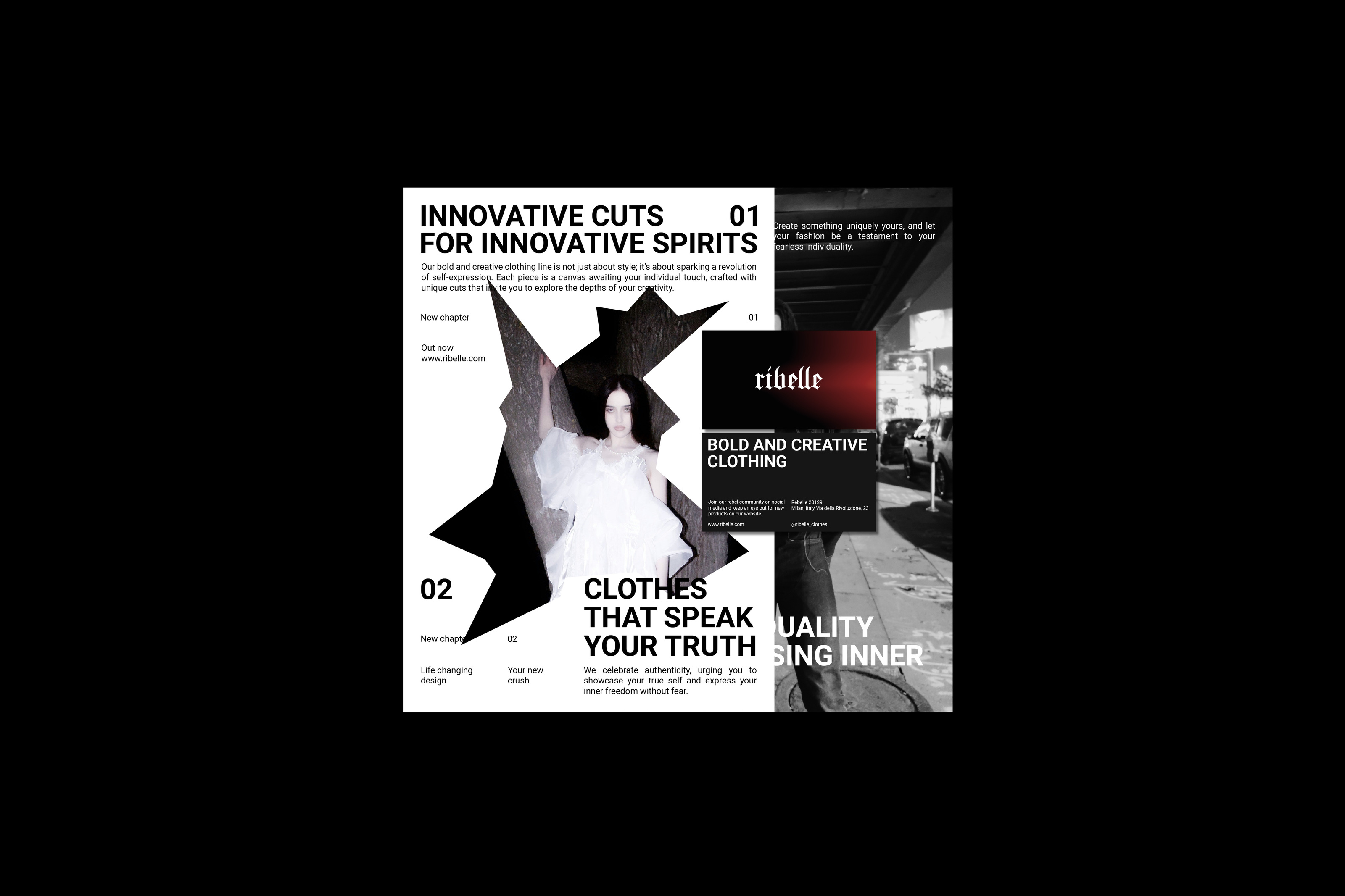 RIBELLE / CLOTHING BRAND IDENTITY — Изображение №2 — Брендинг, Графика на Dprofile