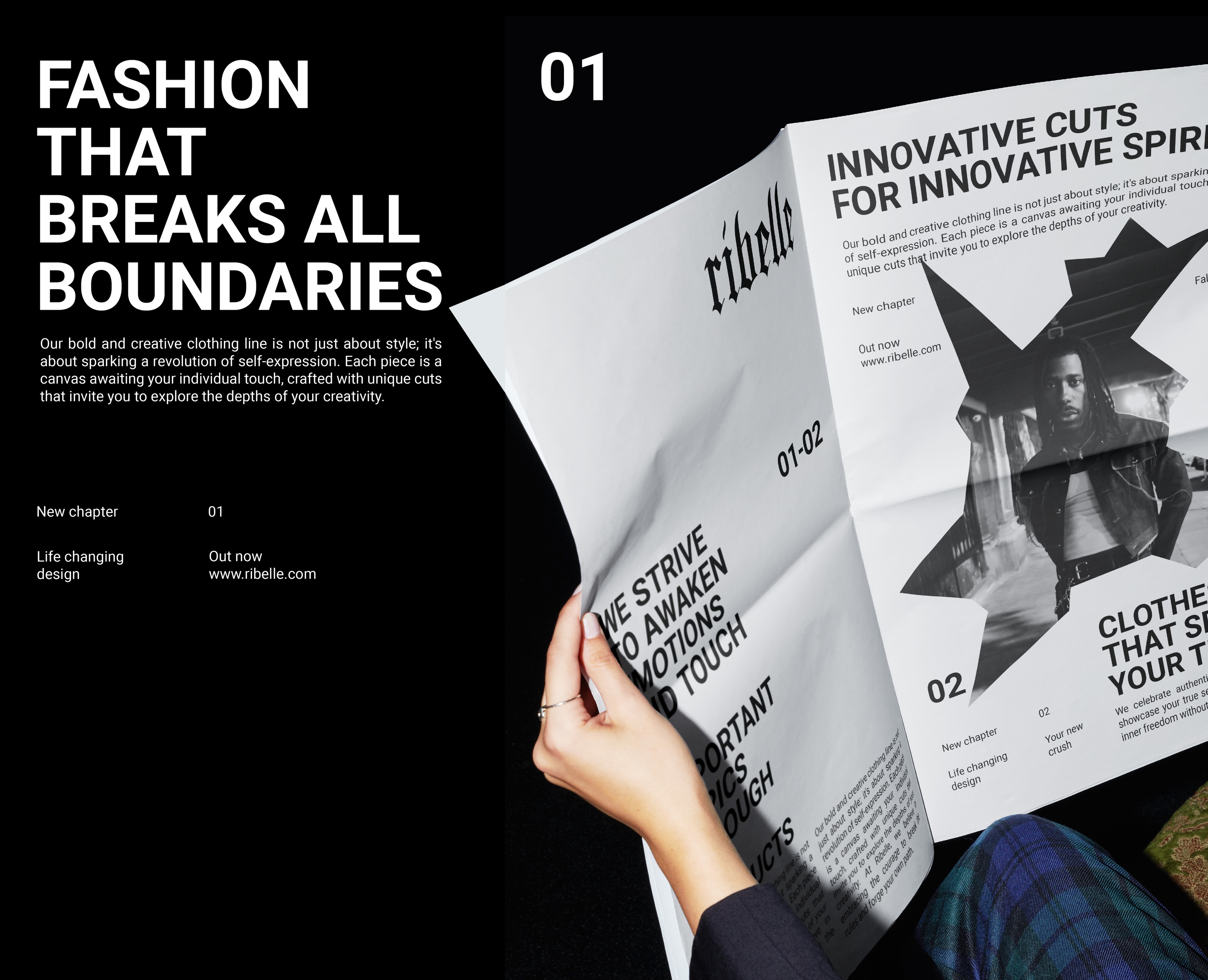 RIBELLE / CLOTHING BRAND IDENTITY — Брендинг, Графика на Dprofile