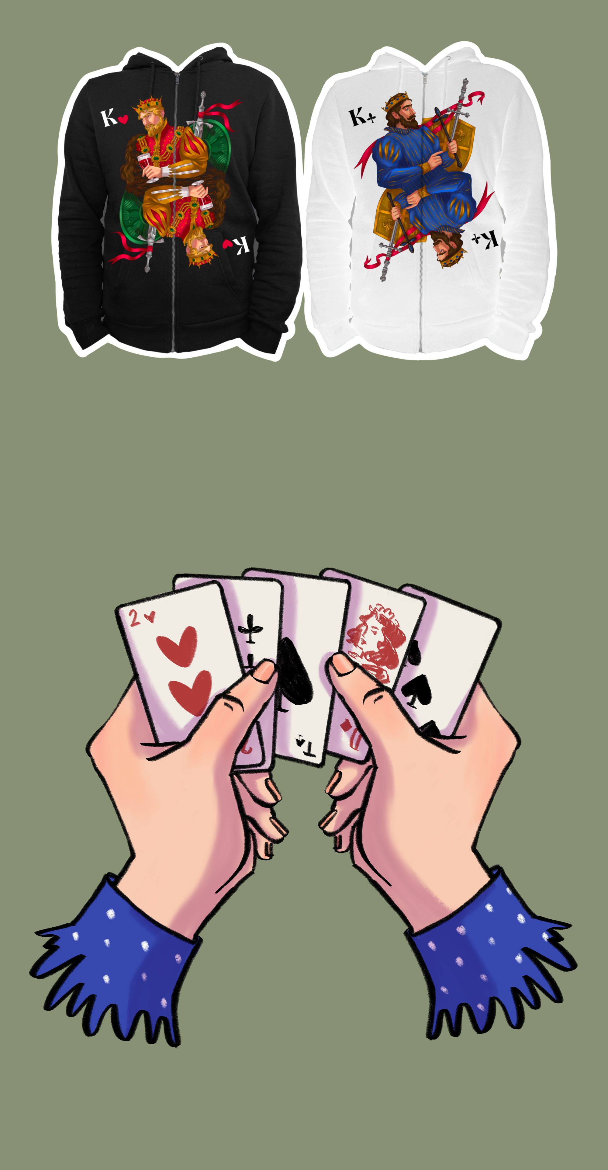 Принты с игральными картами/ Playing Card Prints — Изображение №4 — Брендинг, Иллюстрация на Dprofile
