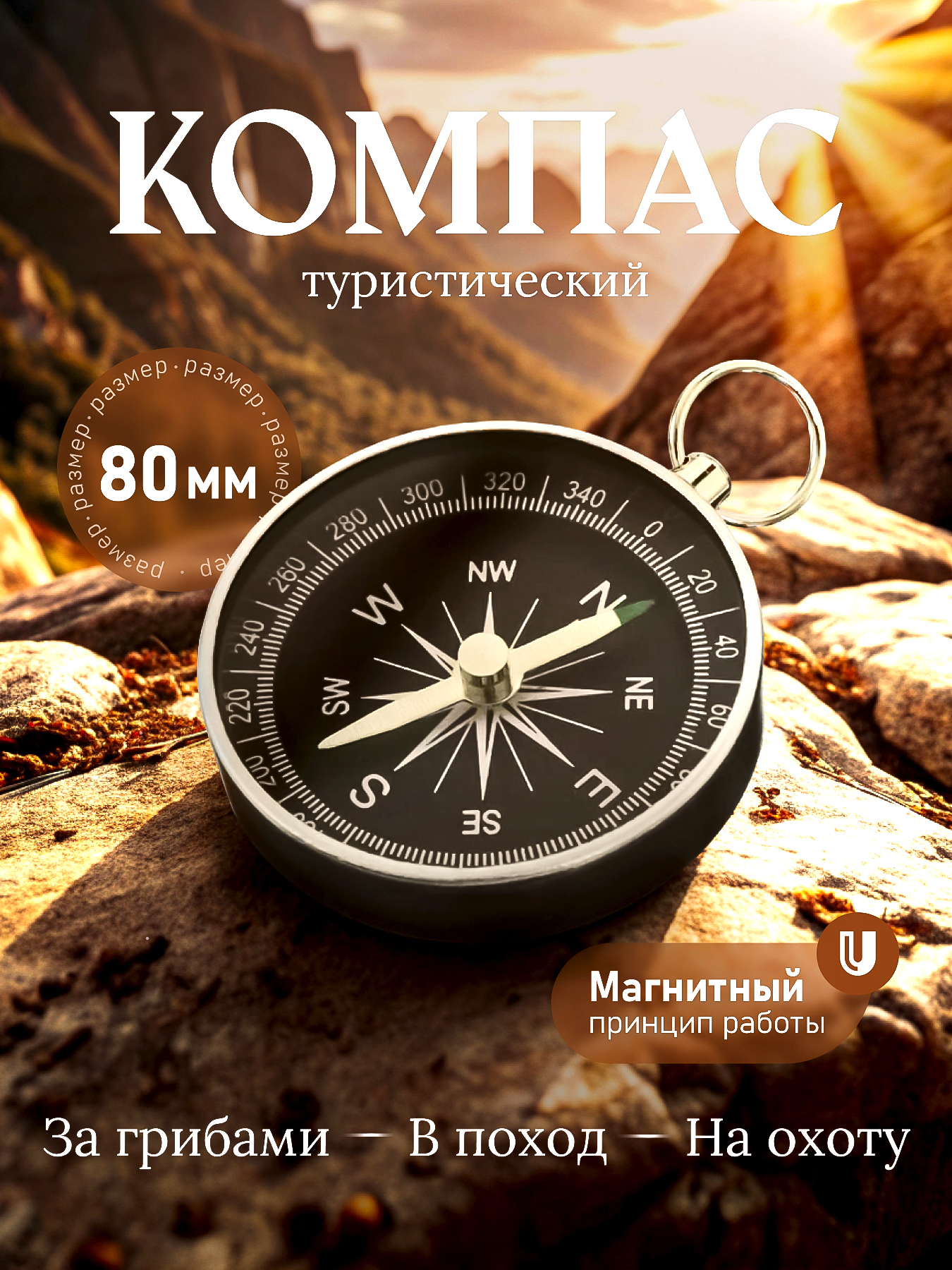 Инфографика для маркетплейсов. Дизайн для компаса — Изображение №1 — Брендинг, Графика на Dprofile