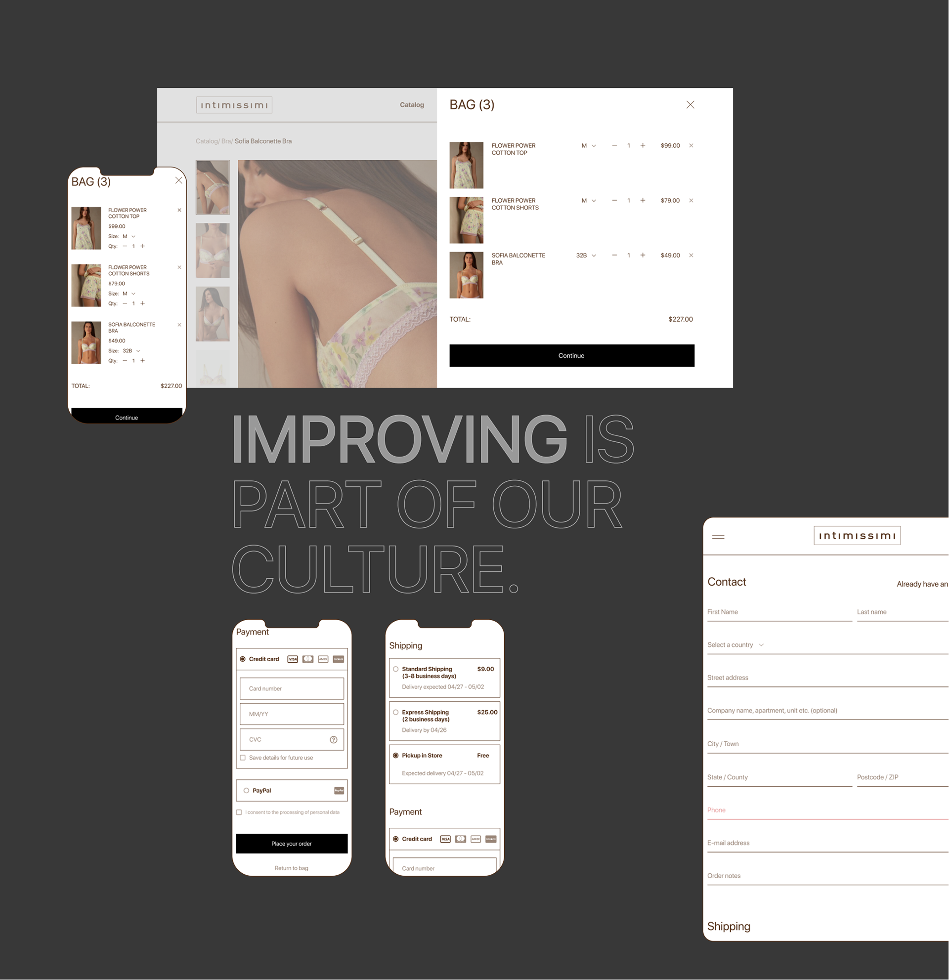 Redesign concept INTIMISSIMI — Изображение №6 — Интерфейсы, Брендинг на Dprofile
