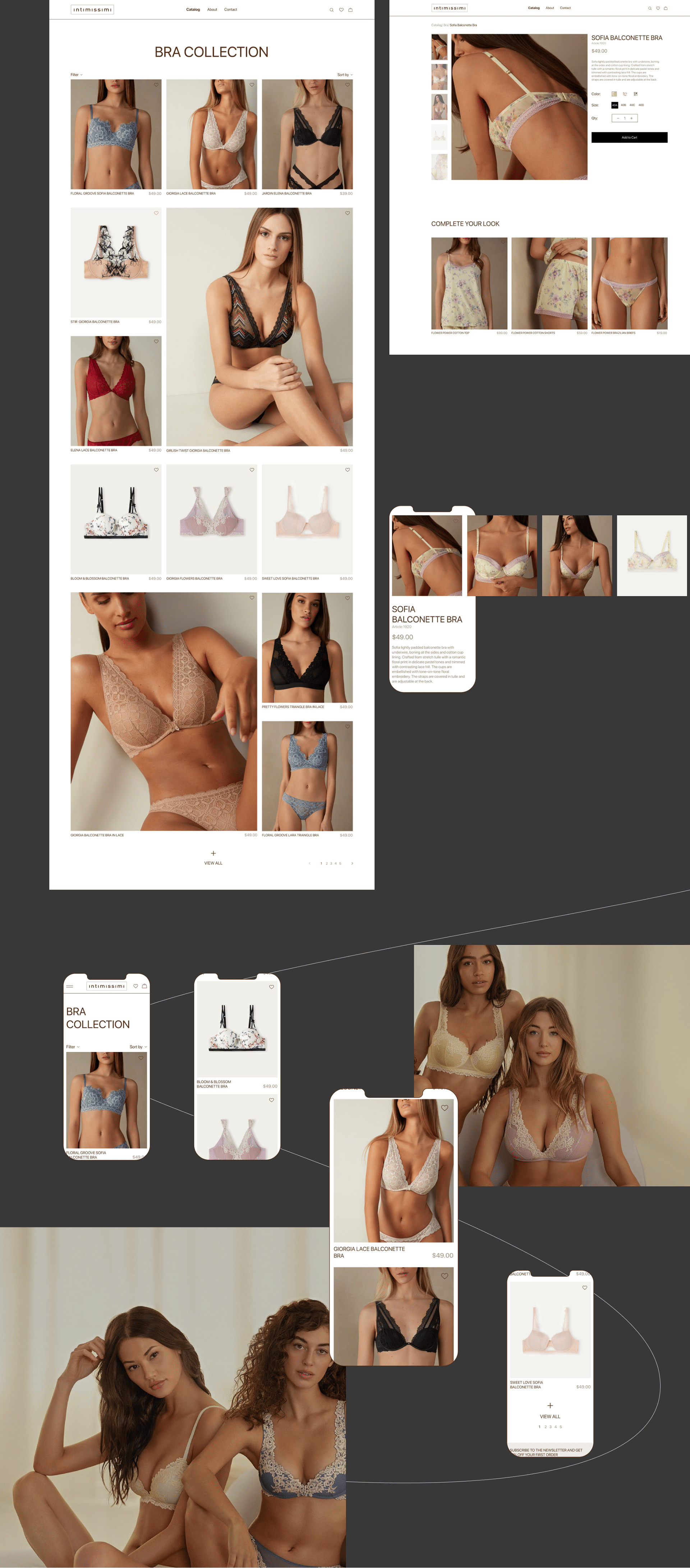 Redesign concept INTIMISSIMI — Изображение №4 — Интерфейсы, Брендинг на Dprofile