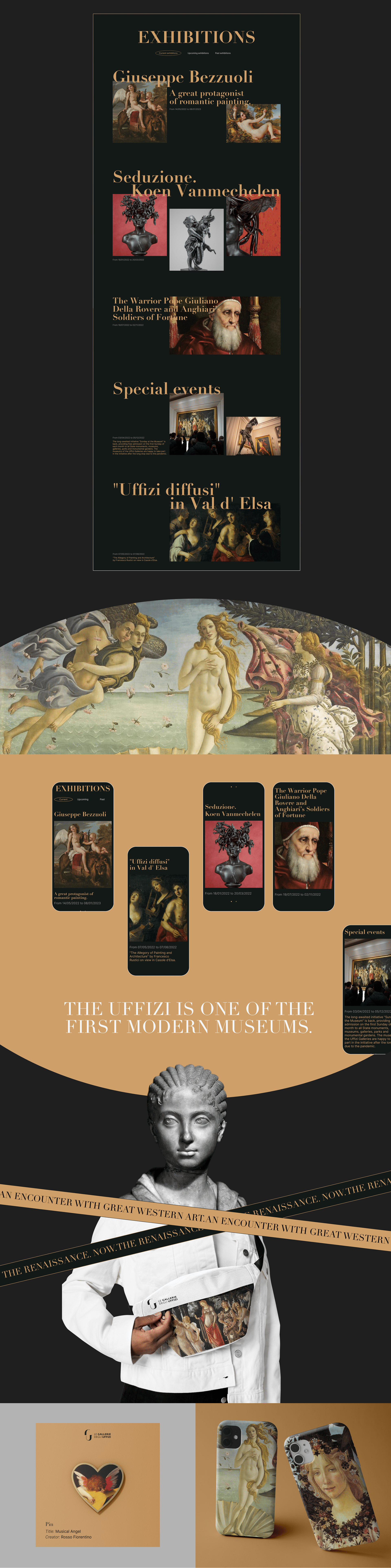 Redesign concept Uffizi Gallery — Изображение №3 — Интерфейсы, Иллюстрация на Dprofile