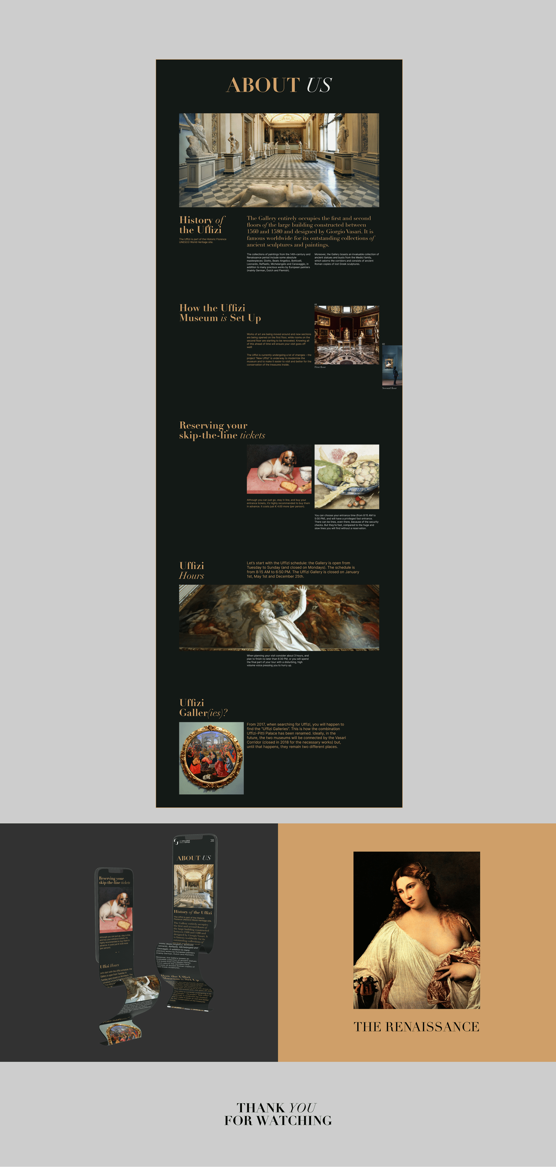Redesign concept Uffizi Gallery — Изображение №4 — Интерфейсы, Иллюстрация на Dprofile