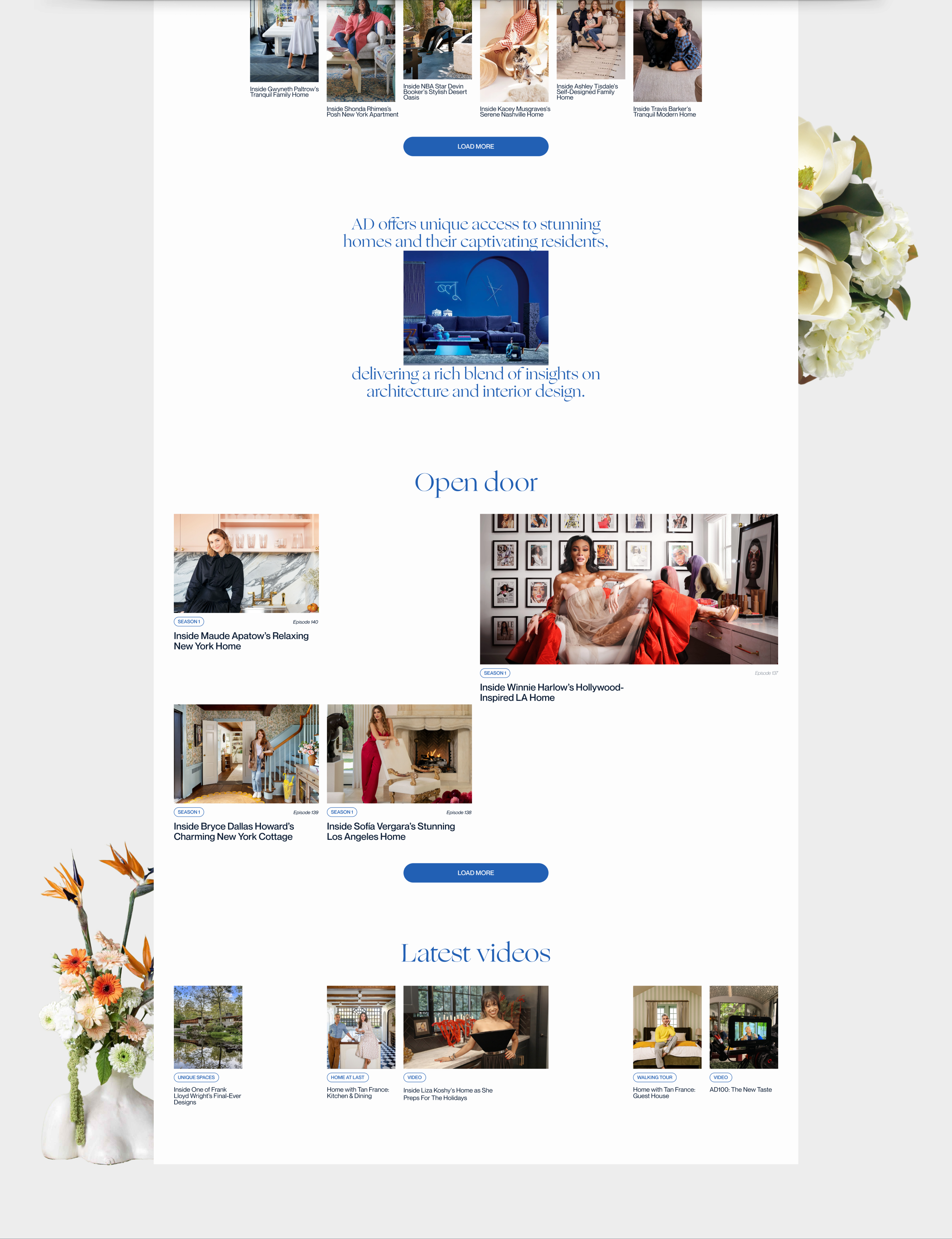 Architectural Digest ⎟Redesign news site — Изображение №10 — Интерфейсы, Анимация на Dprofile