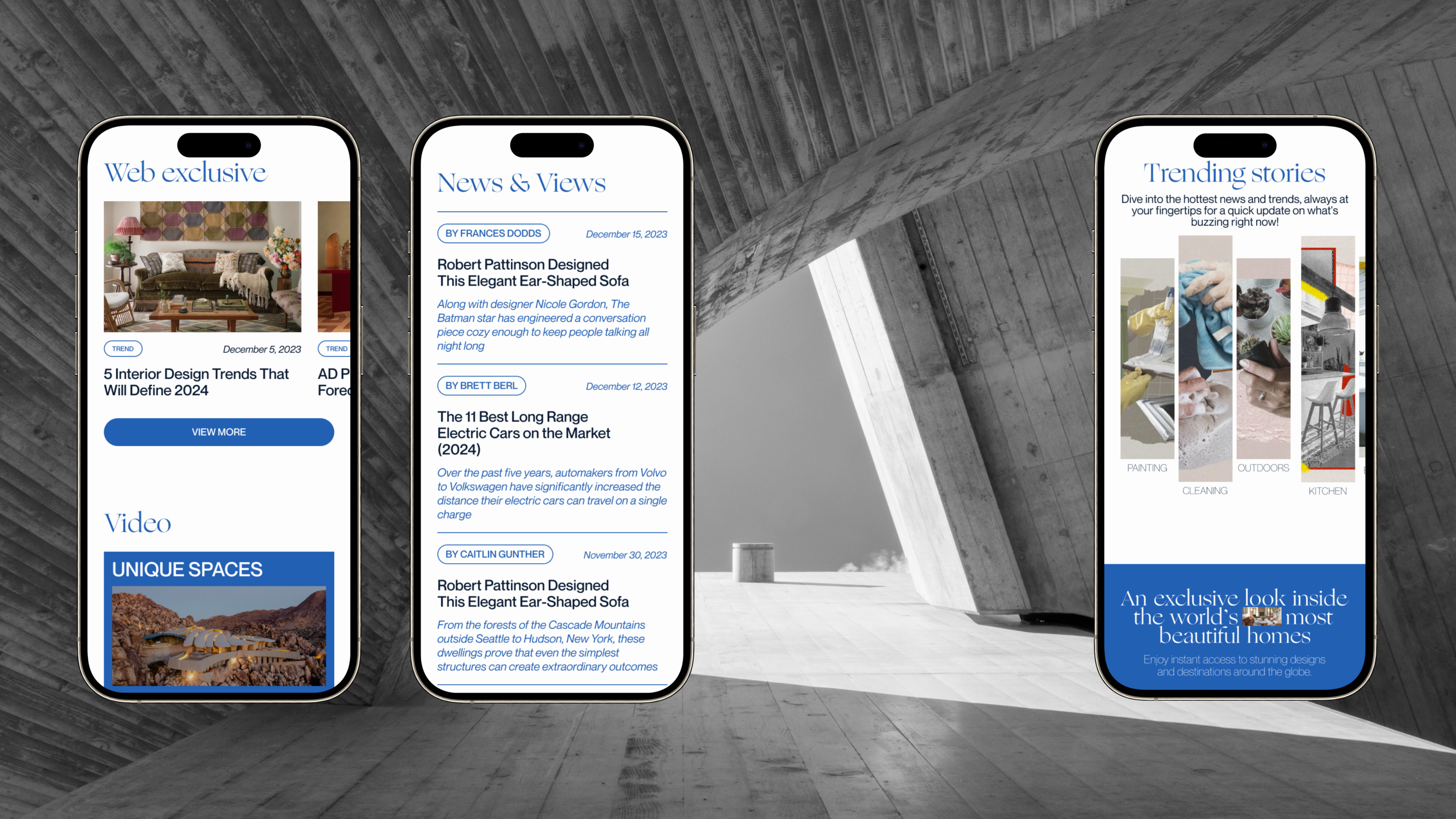Architectural Digest ⎟Redesign news site — Изображение №4 — Интерфейсы, Анимация на Dprofile