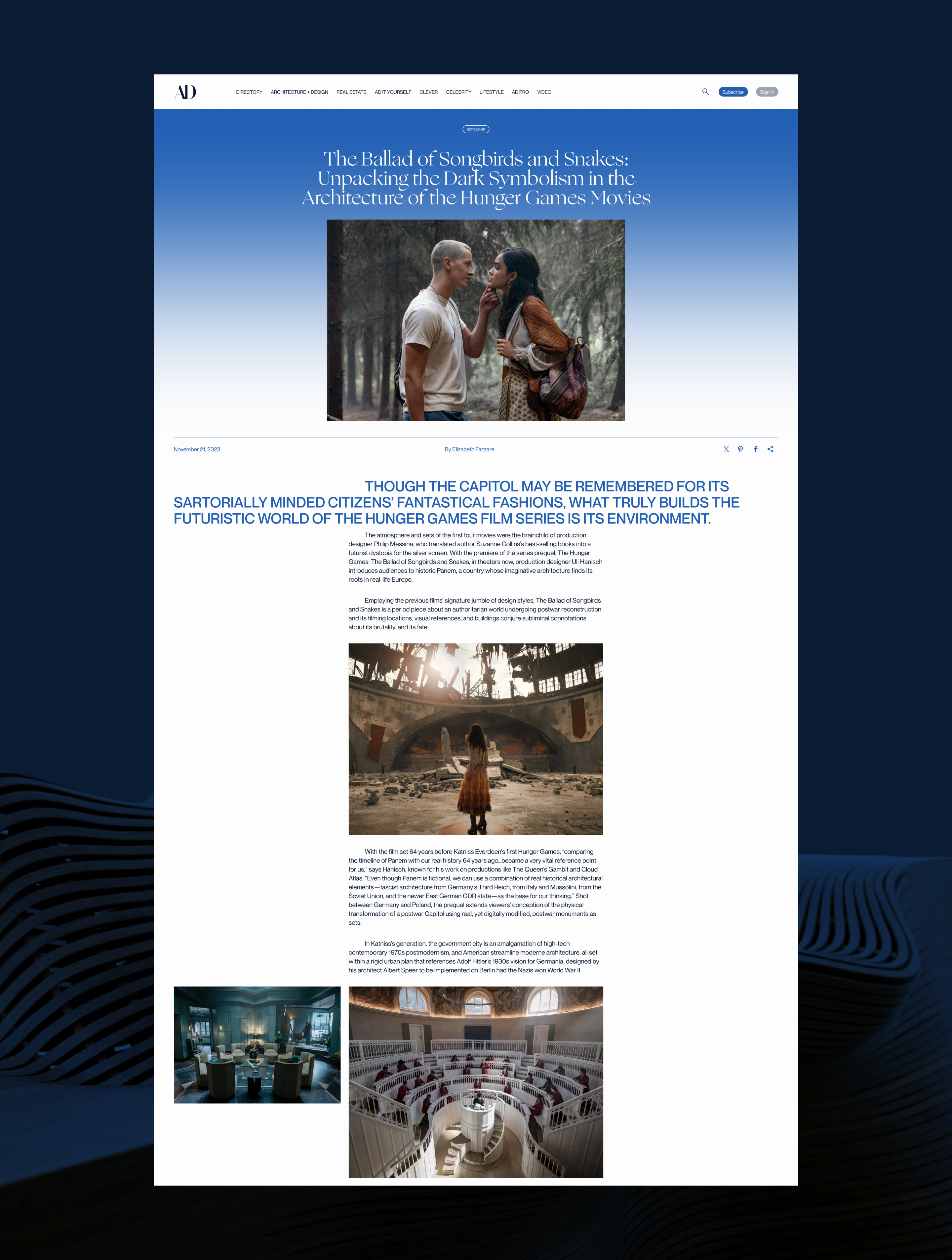 Architectural Digest ⎟Redesign news site — Изображение №6 — Интерфейсы, Анимация на Dprofile