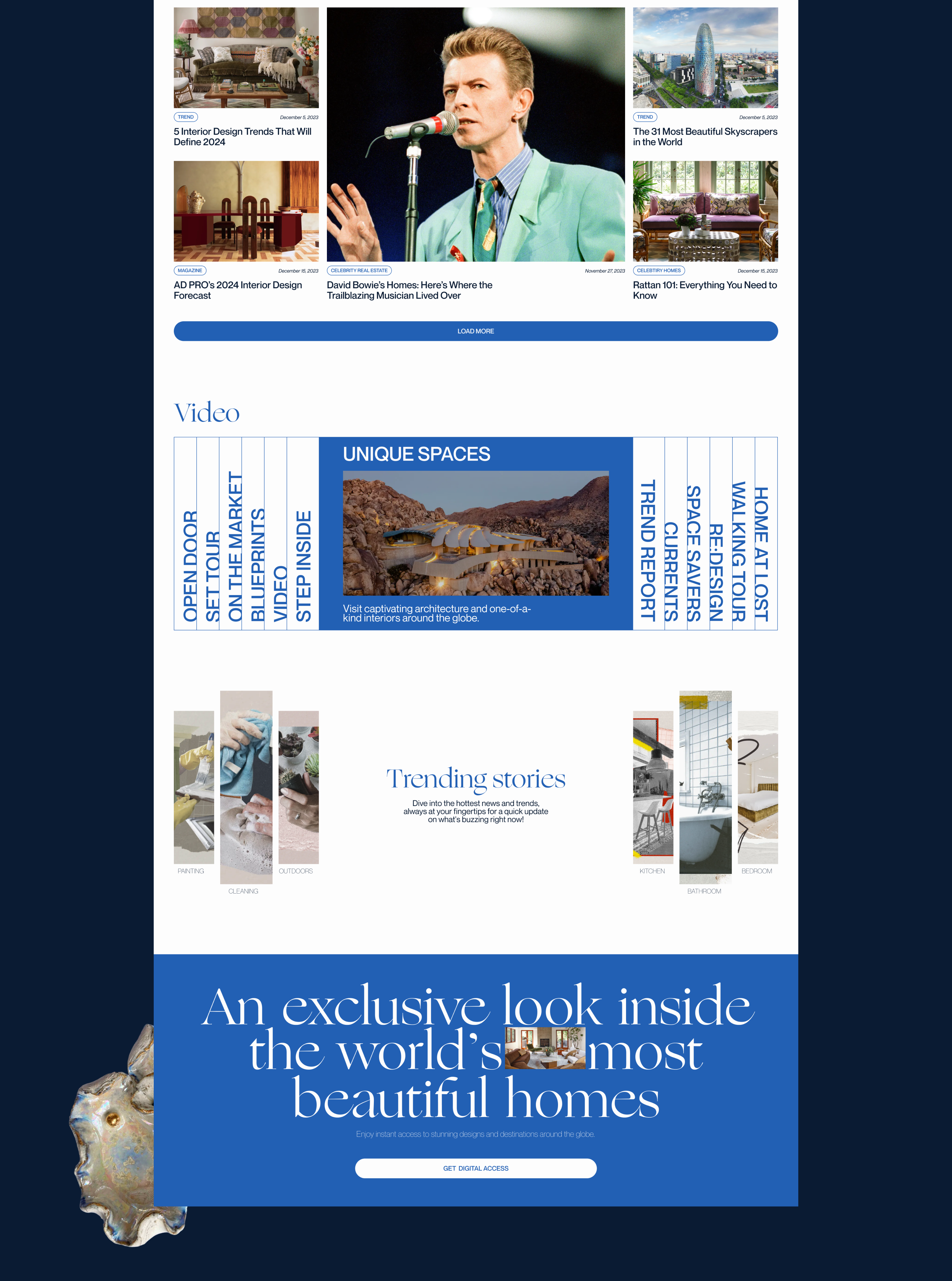 Architectural Digest ⎟Redesign news site — Изображение №3 — Интерфейсы, Анимация на Dprofile