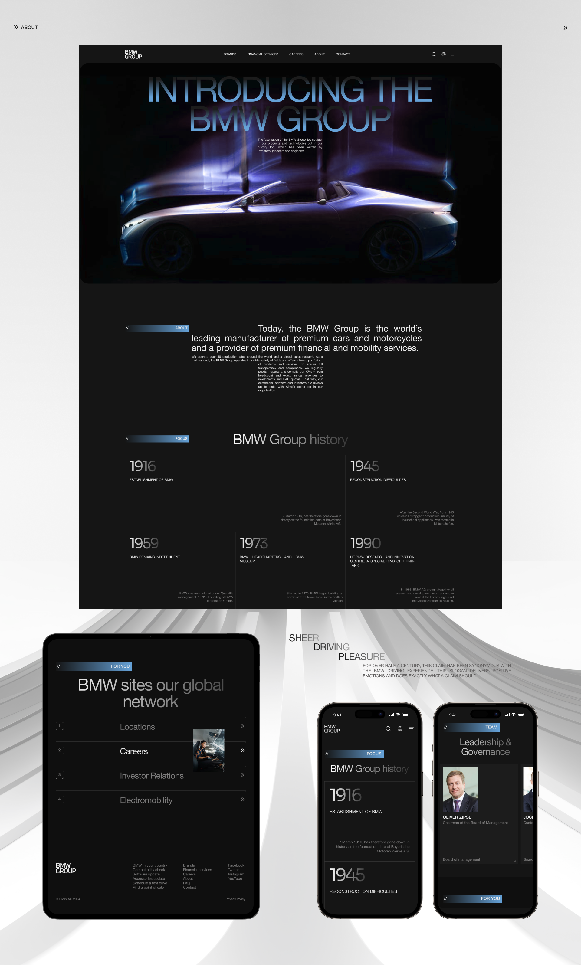 BMW Group | Corporative website | Редизайн веб-сайта — Изображение №11 — Интерфейсы на Dprofile