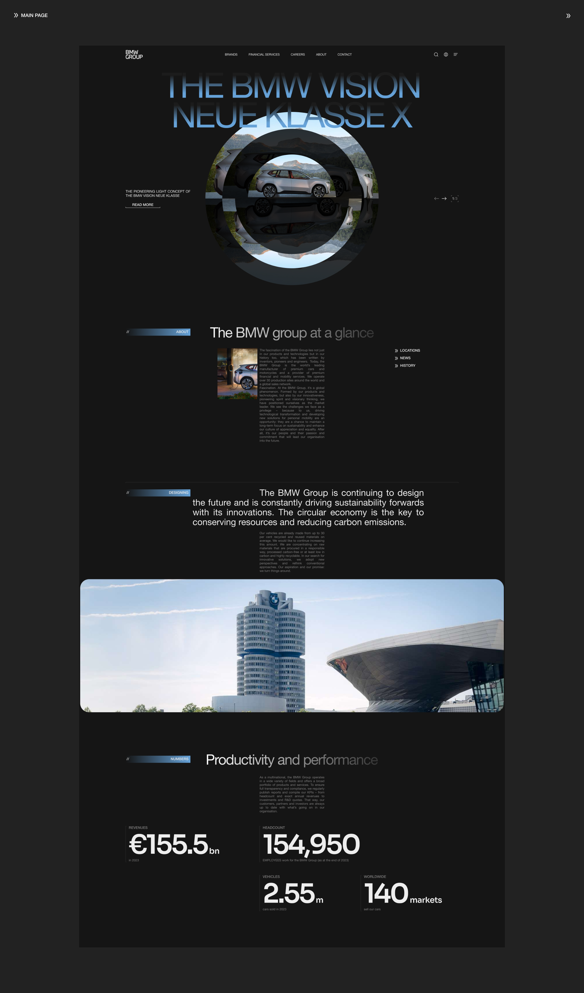 BMW Group | Corporative website | Редизайн веб-сайта — Изображение №3 — Интерфейсы на Dprofile