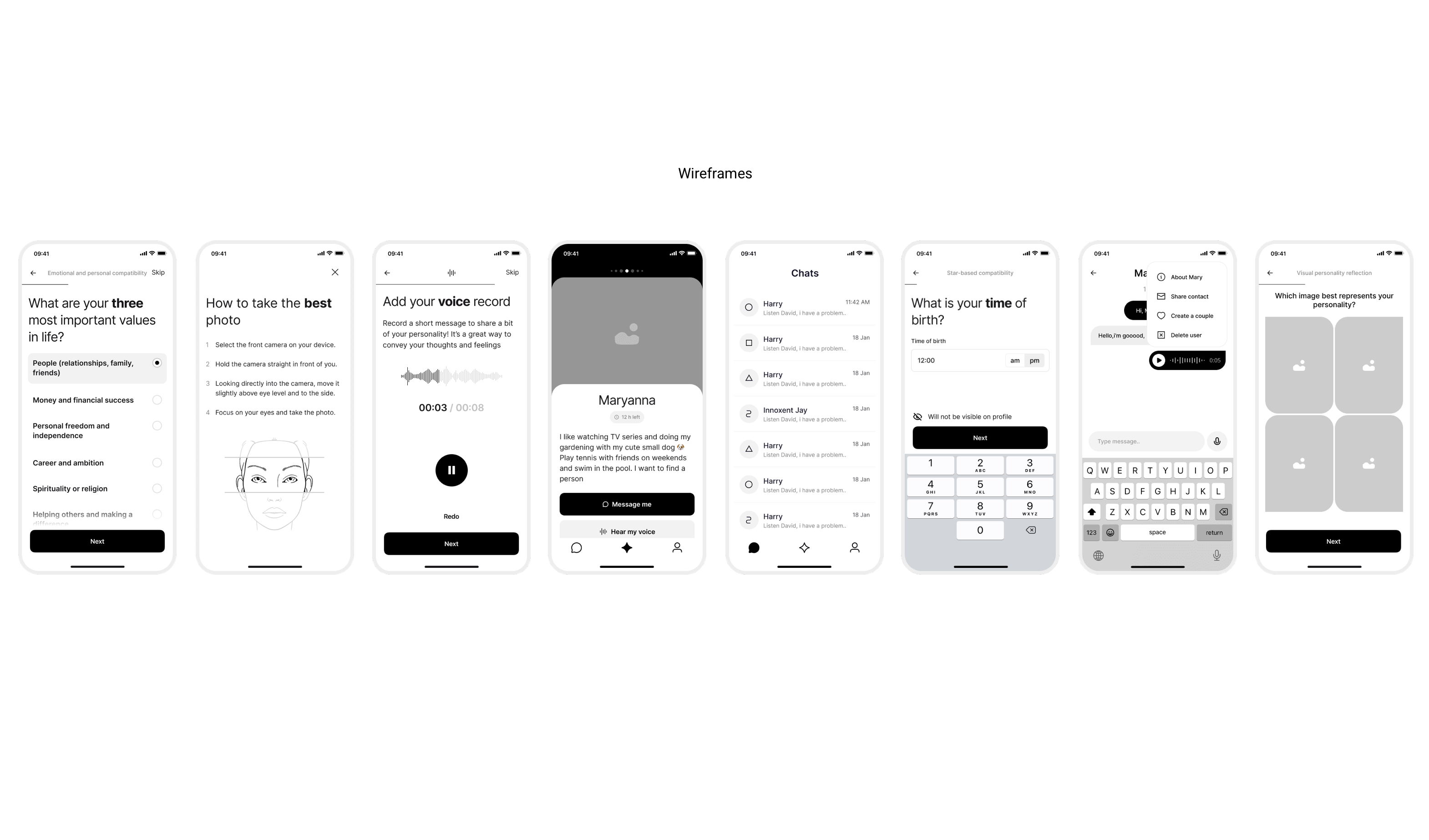Mira dating app — Изображение №4 — Интерфейсы на Dprofile