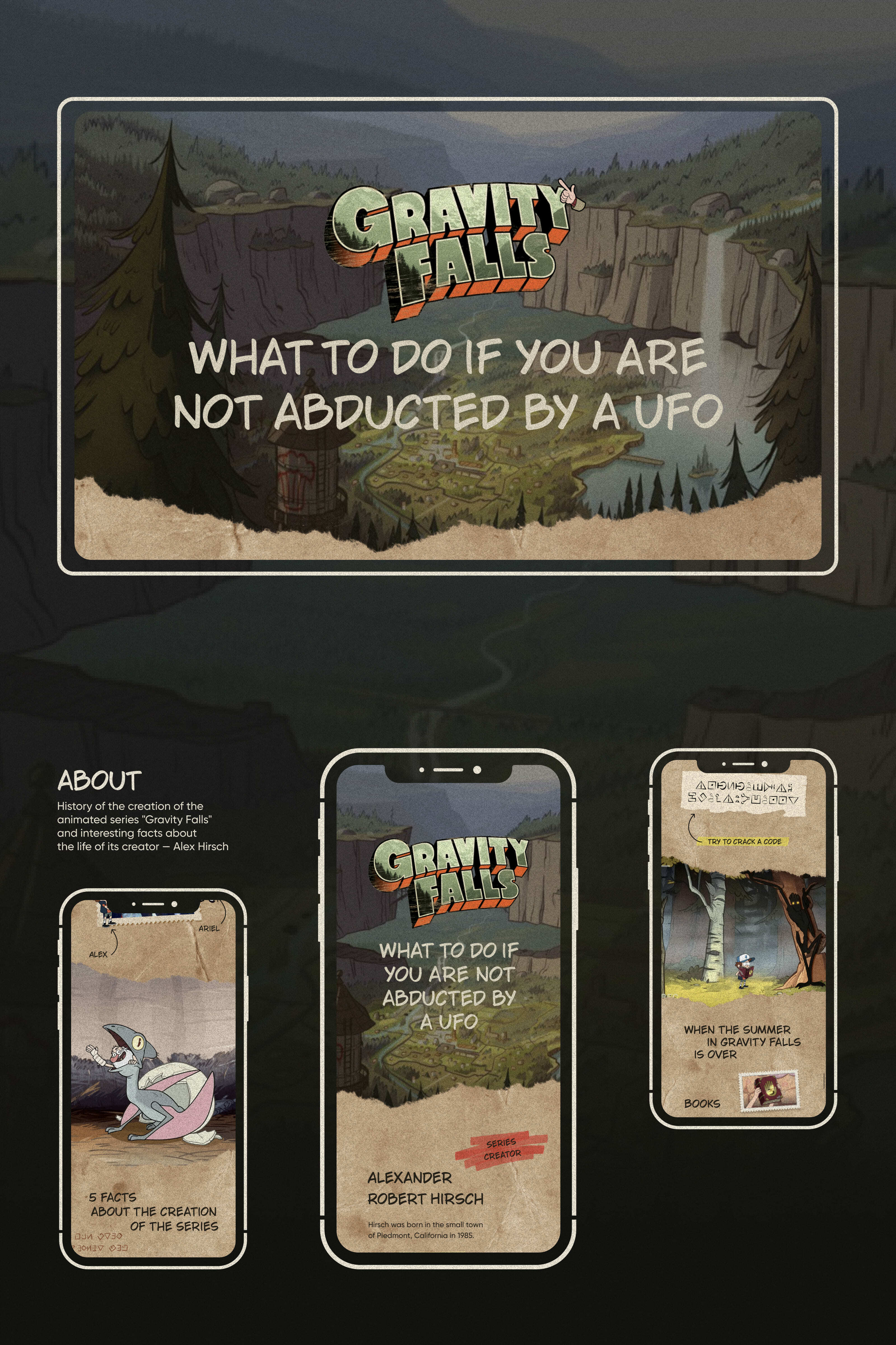 Mysteries of Gravity Falls — Изображение №1 — Интерфейсы, Анимация на Dprofile