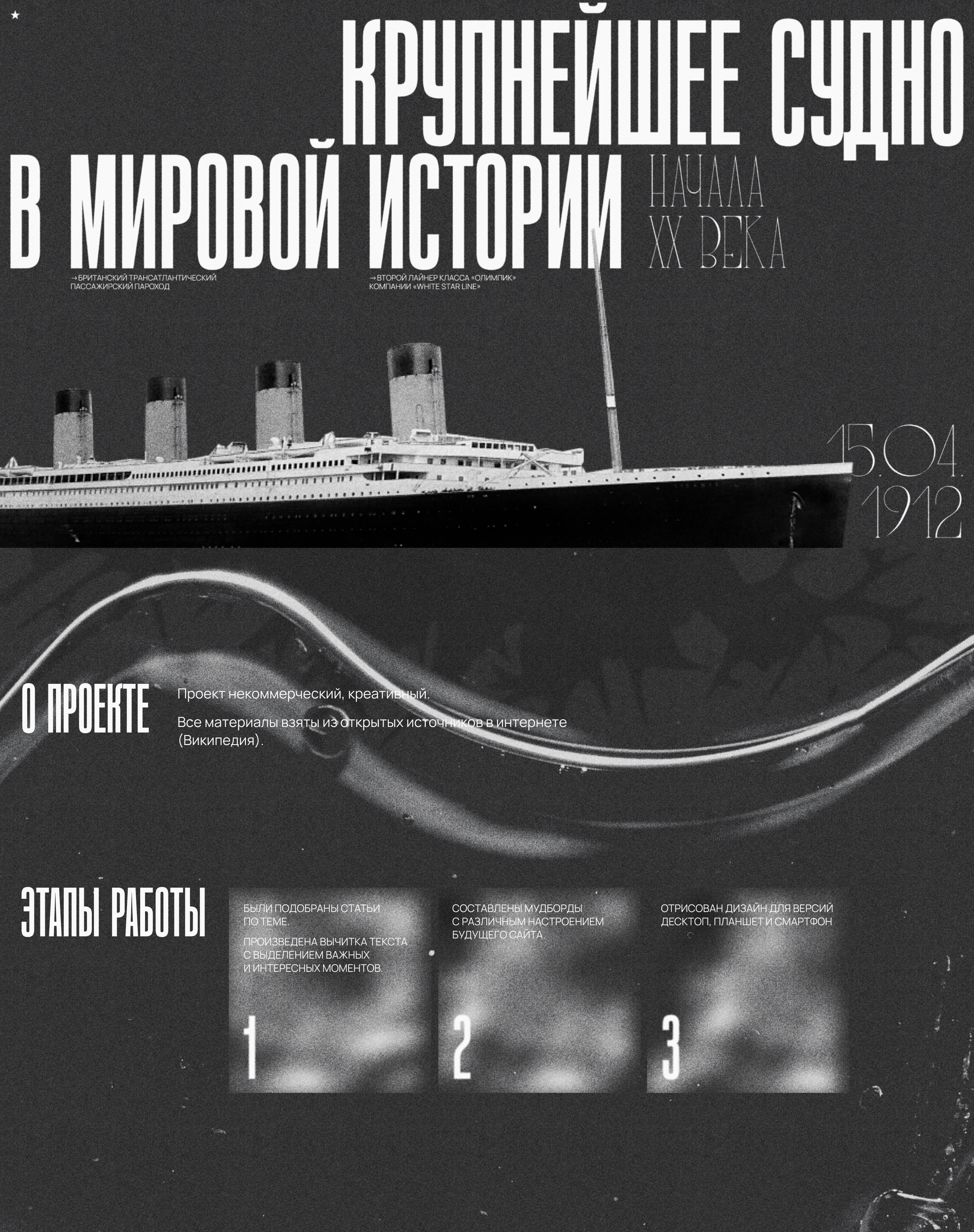 Титаник. Единственный рейс. — Изображение №1 — Графика на Dprofile