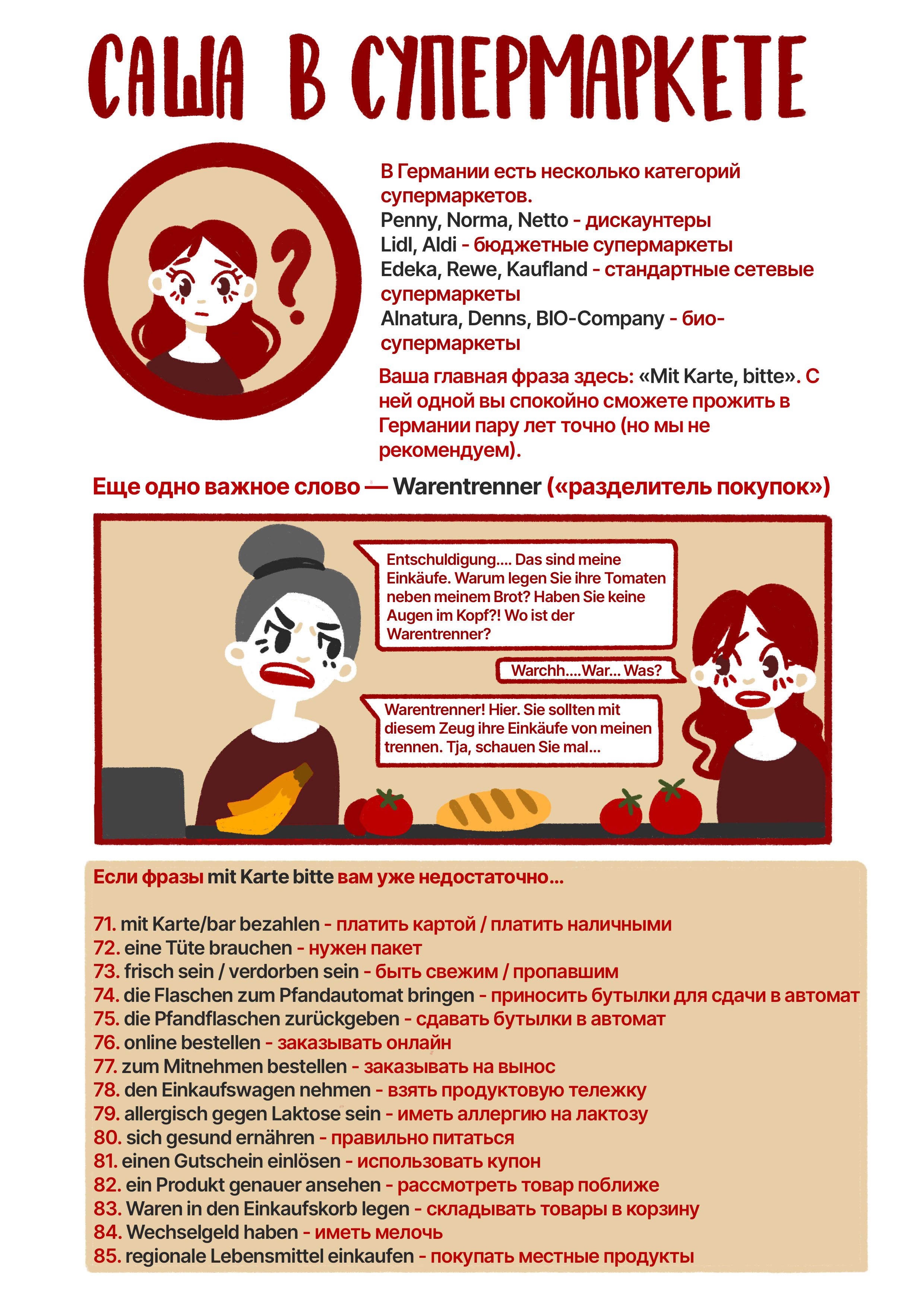 Комикс для соцсетей | Школа немецкого языка — Изображение №5 — Иллюстрация, Маркетинг на Dprofile