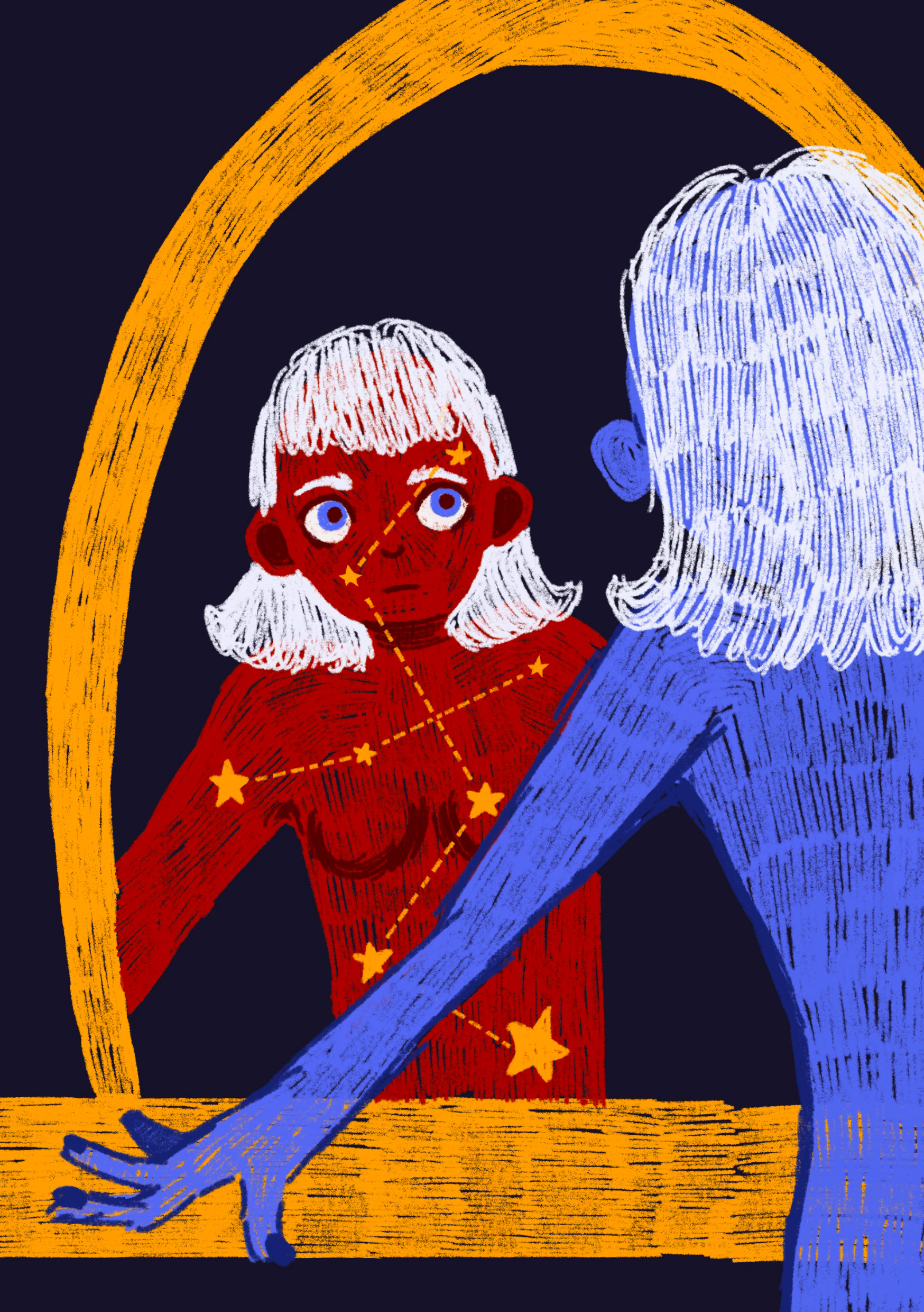 Серия иллюстраций «Чувства и звезды» — Изображение №1 — Иллюстрация на Dprofile