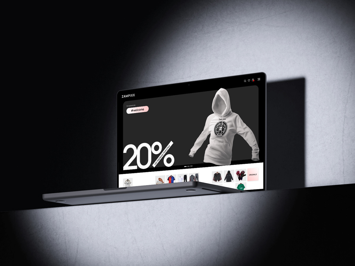 Онлайн-магазин | ZAMPIXX.SHOP — Изображение №2 — Интерфейсы на Dprofile