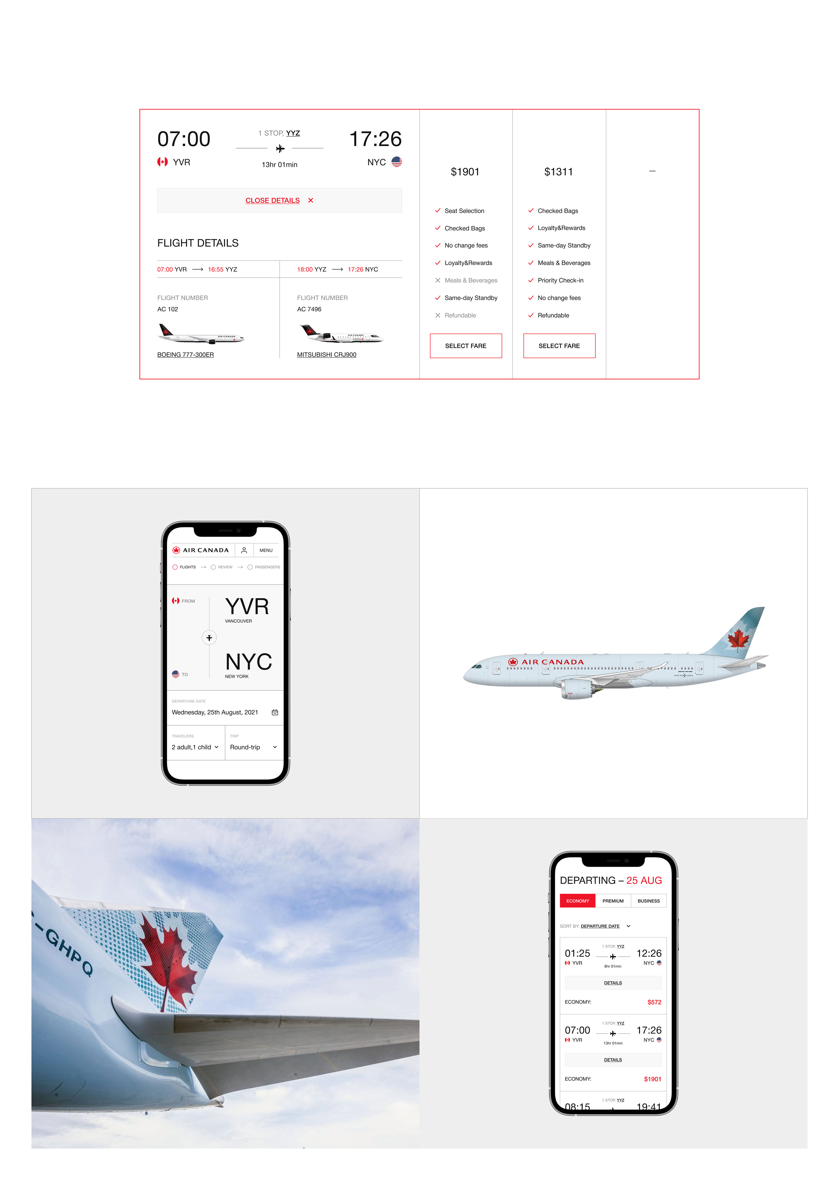 Air Canada - Redesign — Изображение №8 — Интерфейсы на Dprofile