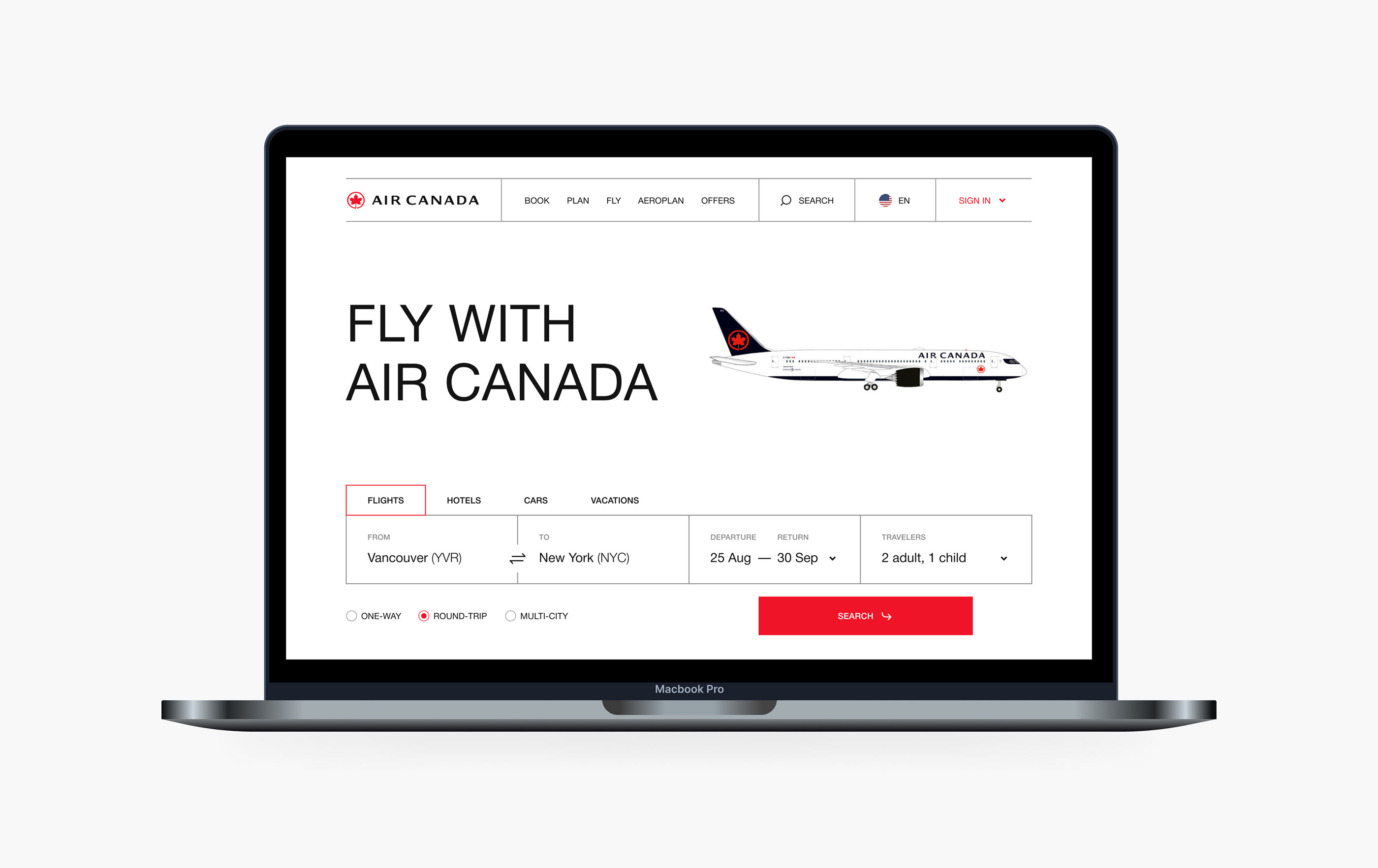 Air Canada - Redesign — Изображение №3 — Интерфейсы на Dprofile