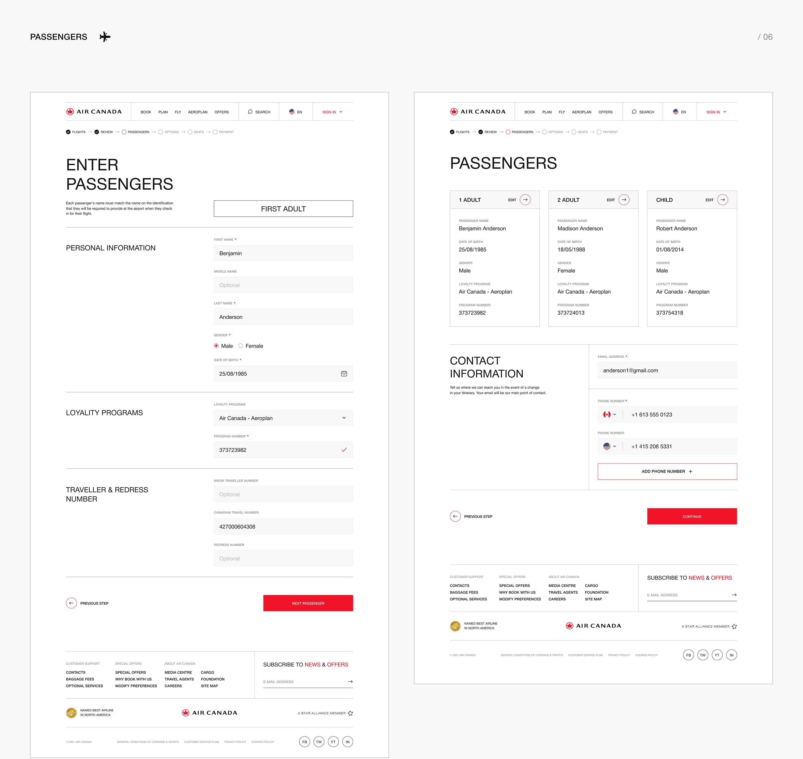 Air Canada - Redesign — Изображение №11 — Интерфейсы на Dprofile