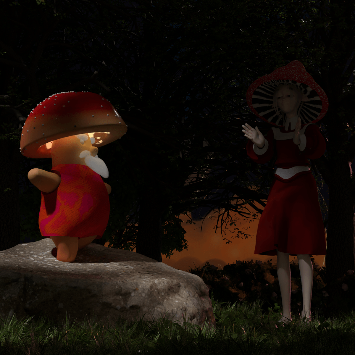 Mushroom lazy rave — Изображение №10 — Иллюстрация, Анимация на Dprofile