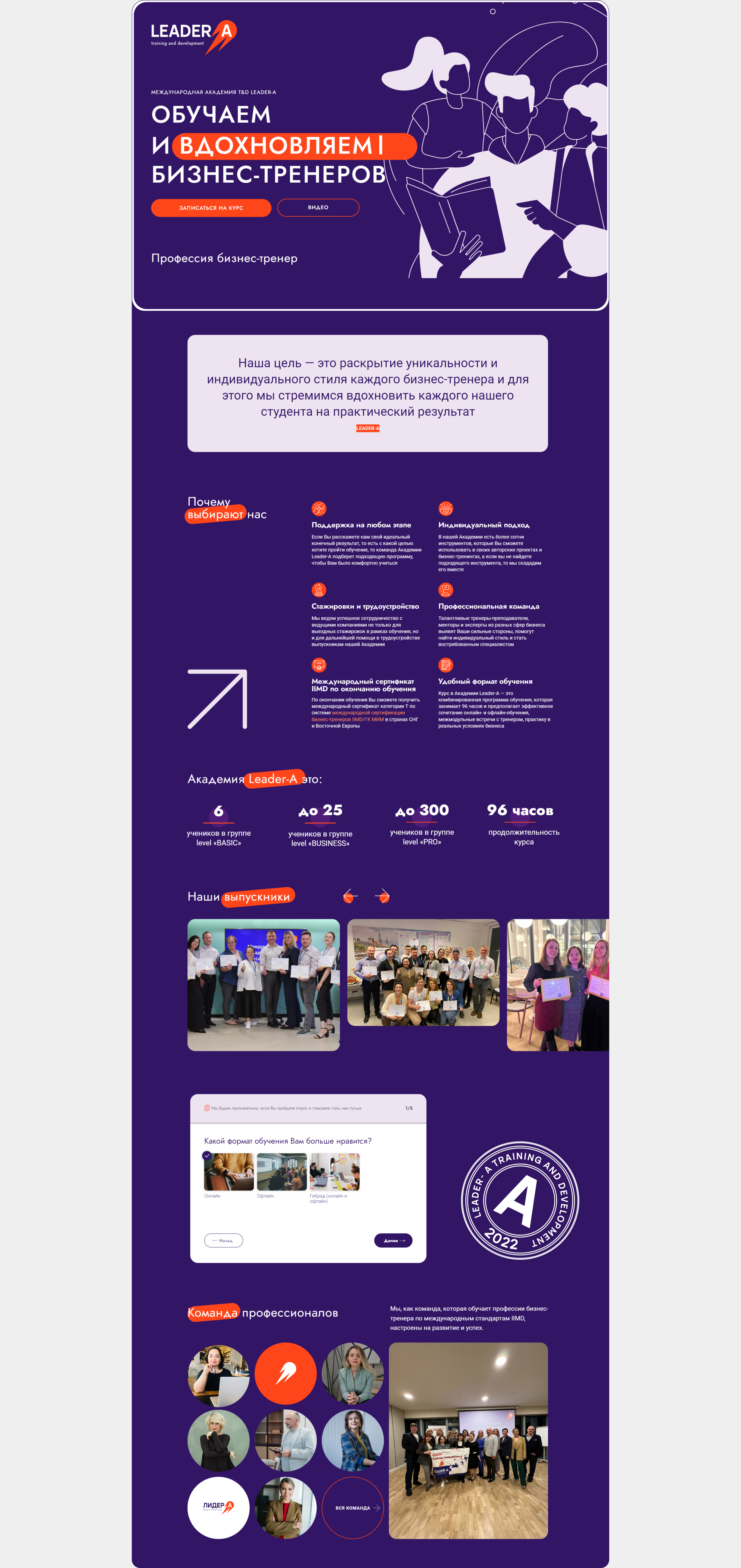Leader-A, наставники бизнес-тренеров — Изображение №17 — Интерфейсы на Dprofile