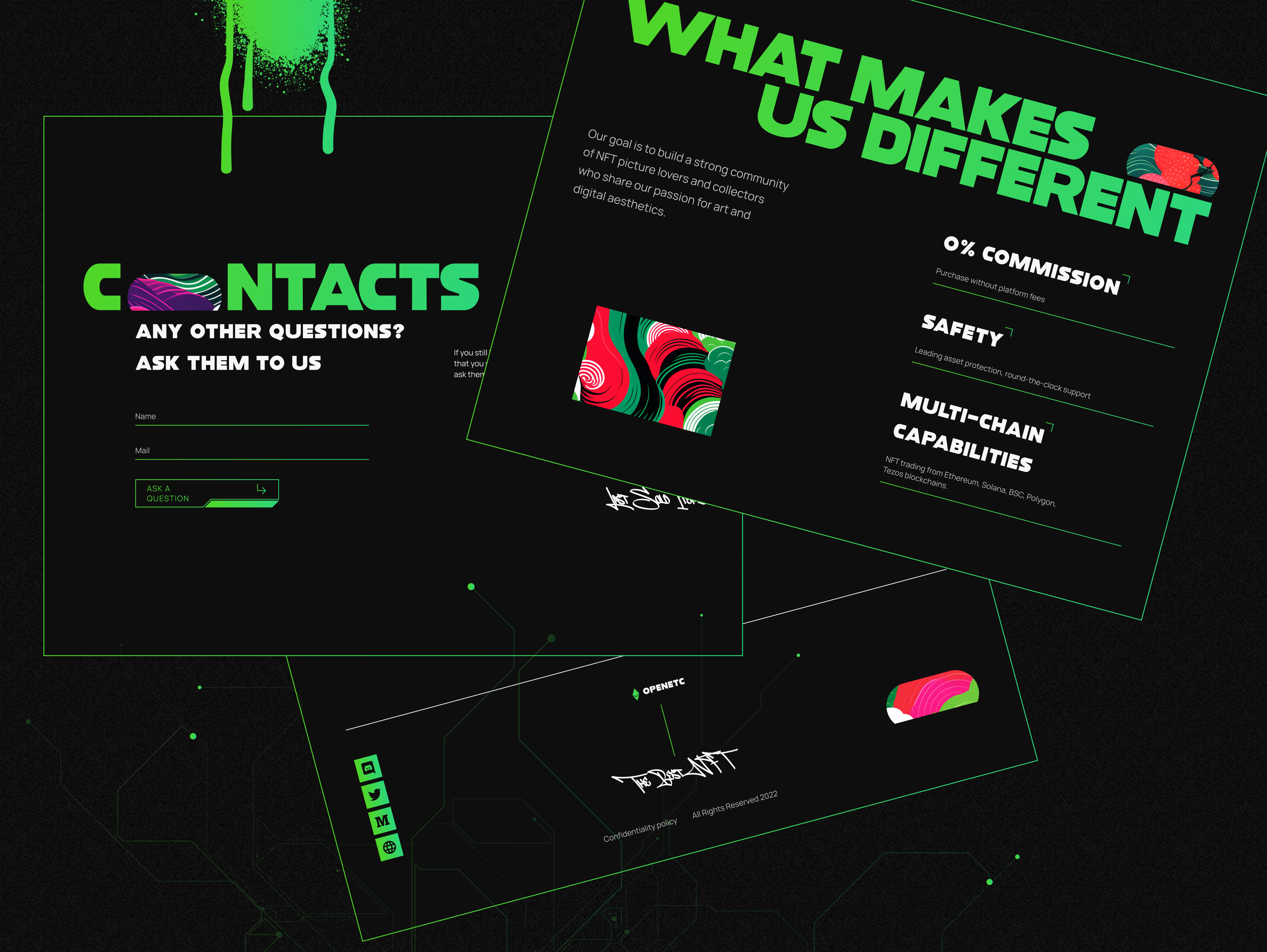 NFT-маркетплейс / Landing-page — Изображение №6 — Интерфейсы на Dprofile