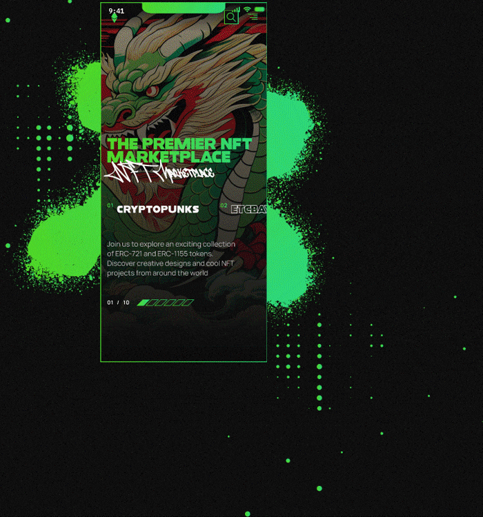 NFT-маркетплейс / Landing-page — Изображение №14 — Интерфейсы на Dprofile