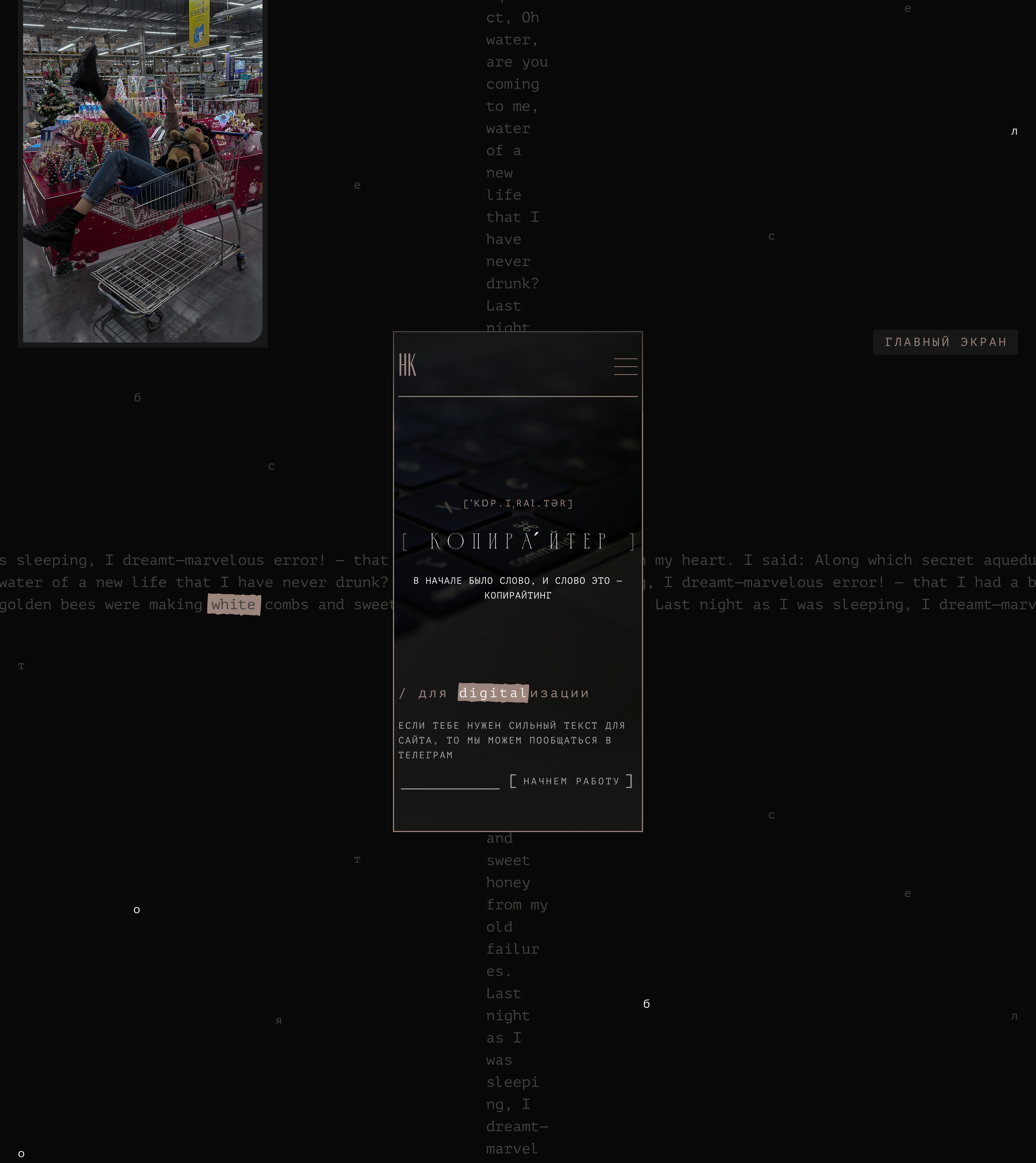 Копирайтер, сайт-портфолио — Изображение №19 — Интерфейсы на Dprofile