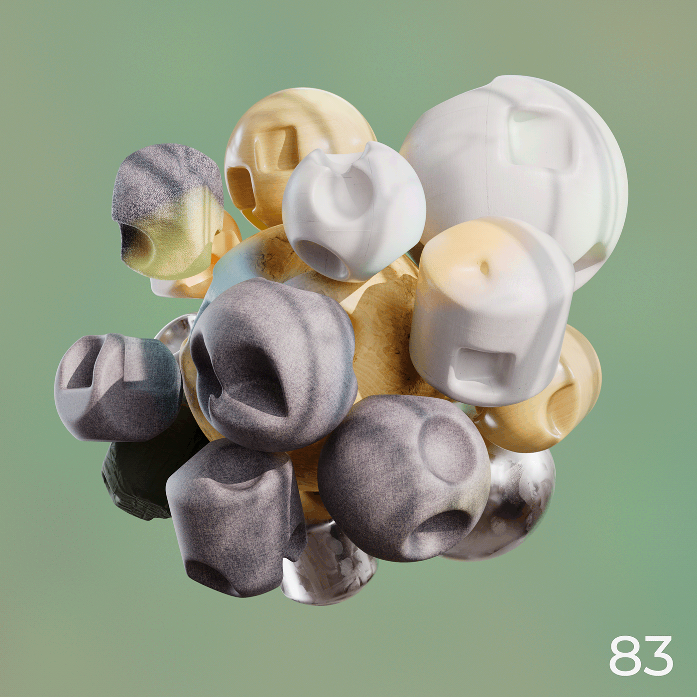 Generative illustrations 1 — Изображение №17 — Иллюстрация, 3D на Dprofile