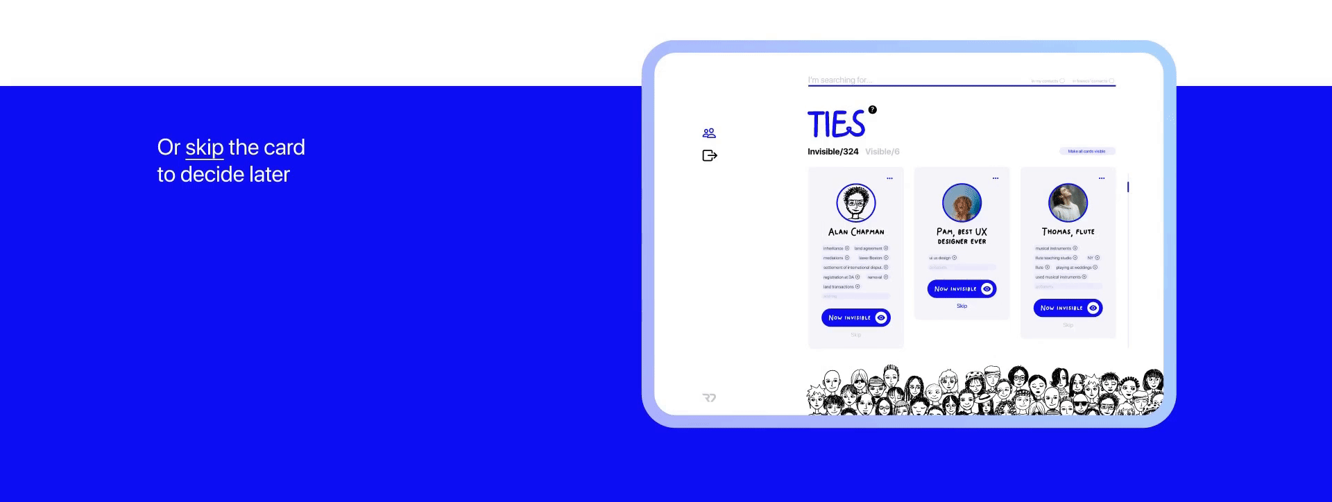 ties, "word of mouth" service design — Изображение №5 — Интерфейсы, Брендинг на Dprofile