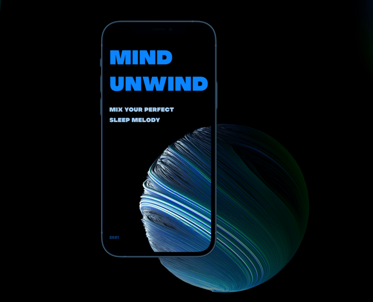sleep music ios app UX/UI design — Интерфейсы, Графика на Dprofile