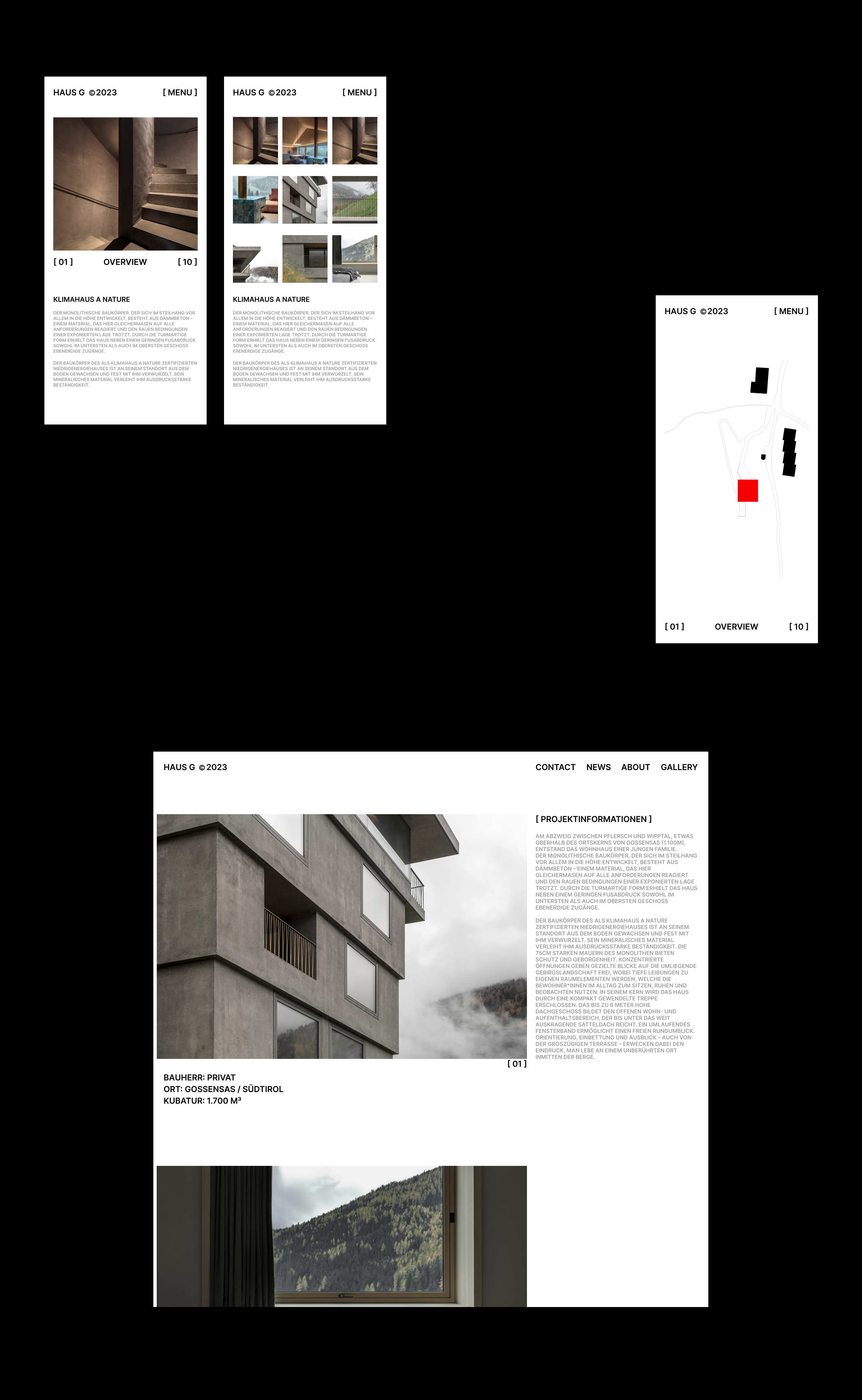 Haus G "Steinernes Mandl" — Изображение №2 — Брендинг, Интерфейсы на Dprofile