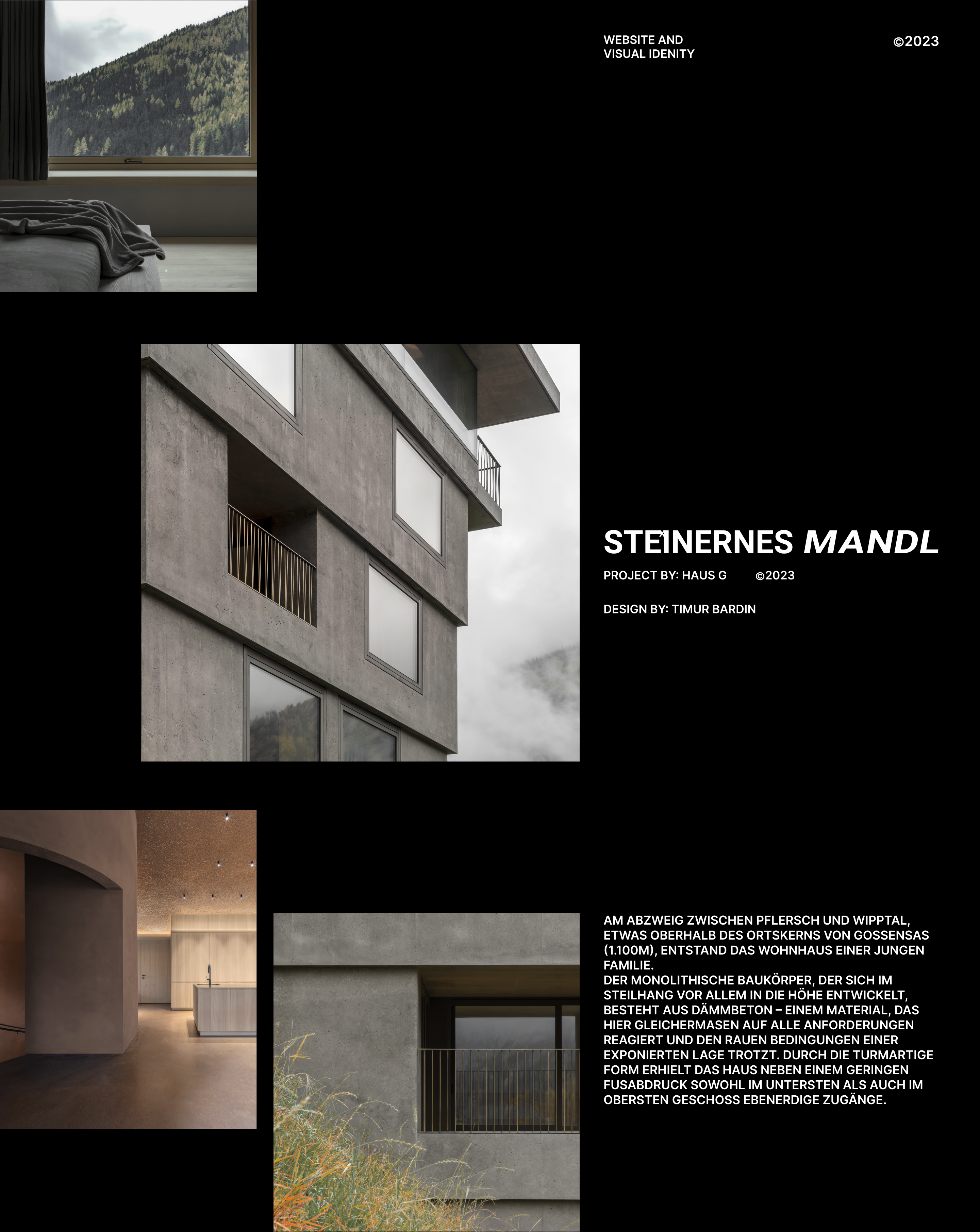 Haus G "Steinernes Mandl" — Изображение №1 — Брендинг, Интерфейсы на Dprofile