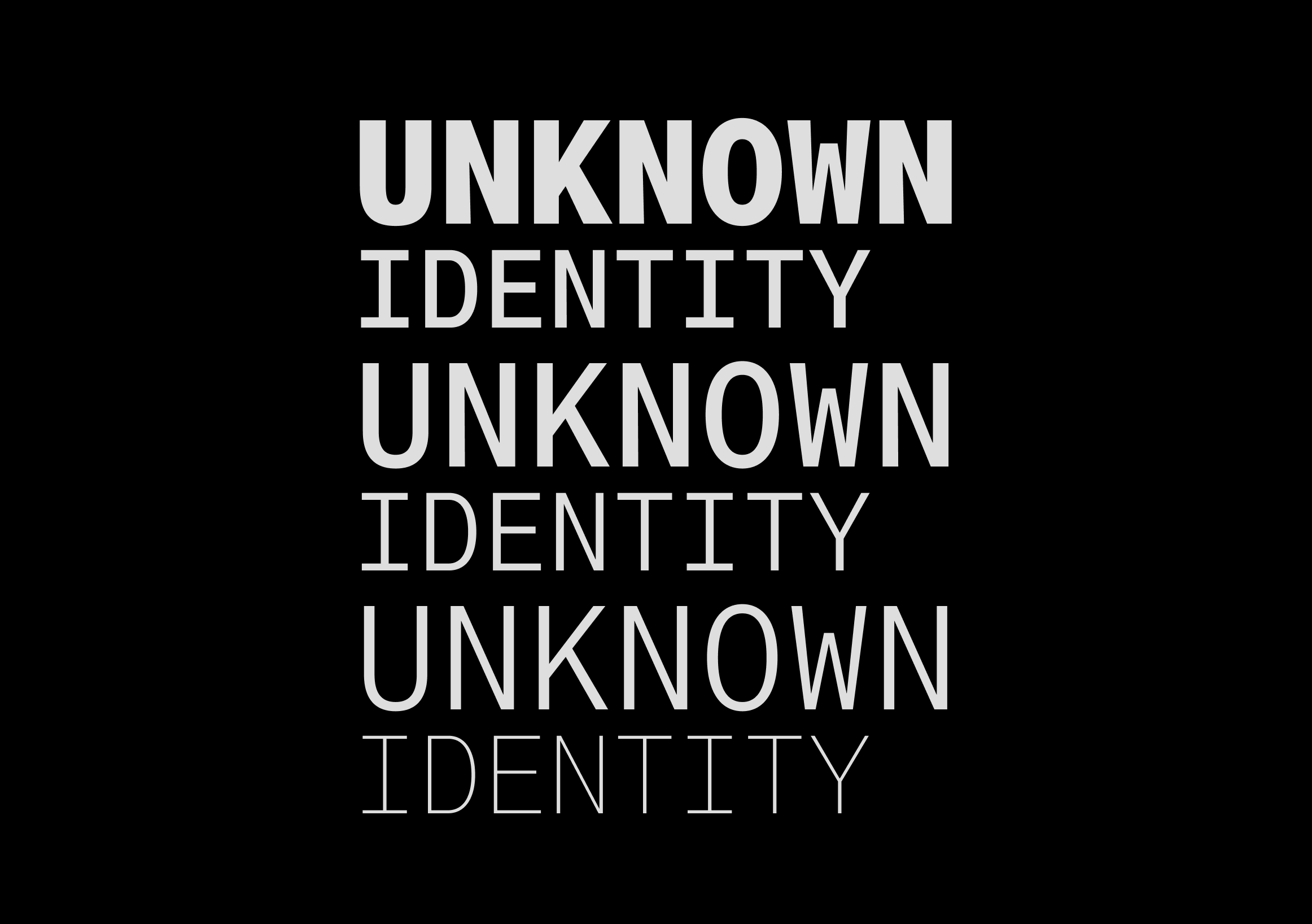 UNKNOWN PG1 Identity — Изображение №1 — Брендинг, Графика на Dprofile