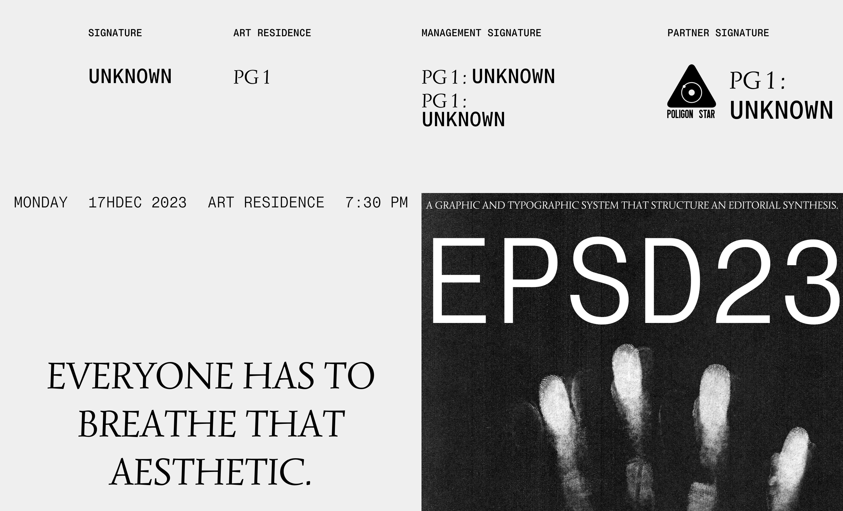 UNKNOWN PG1 Identity — Изображение №4 — Брендинг, Графика на Dprofile