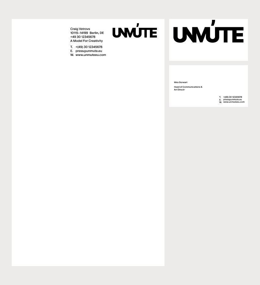 UNMUTE — Изображение №27 — Брендинг на Dprofile