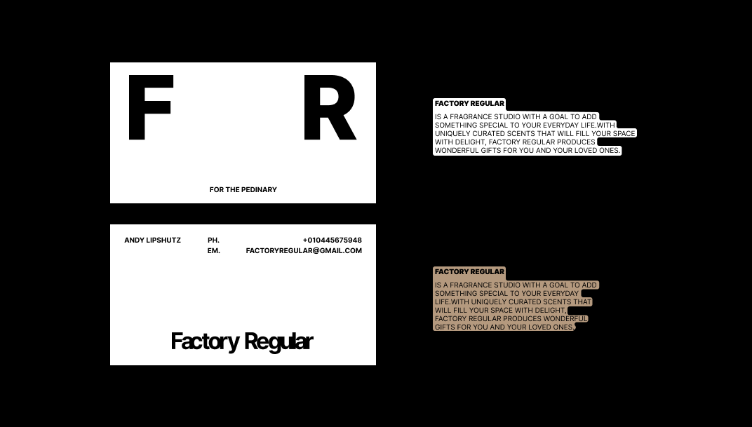 Factory Regular — Изображение №3 — Брендинг на Dprofile