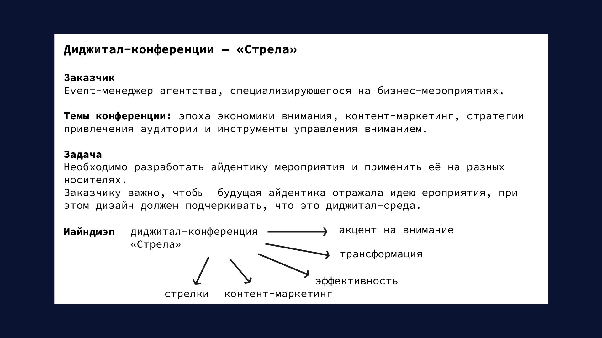 Айдентика диджитал-конференции "Стрела" — Изображение №2 — Брендинг, Графика на Dprofile