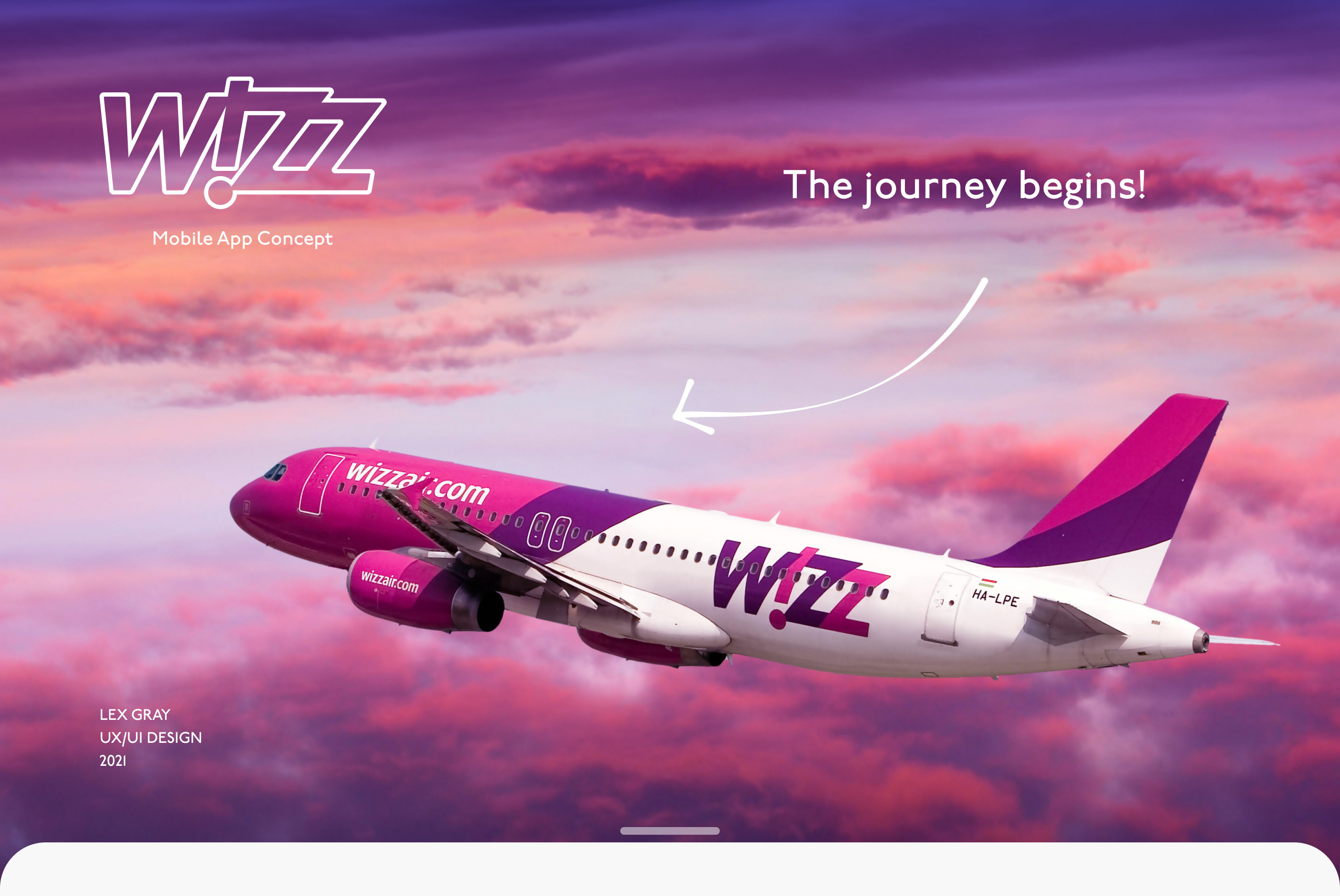WIZZAIR. Mobile App Redesign Concept — Изображение №1 — Интерфейсы, Анимация на Dprofile