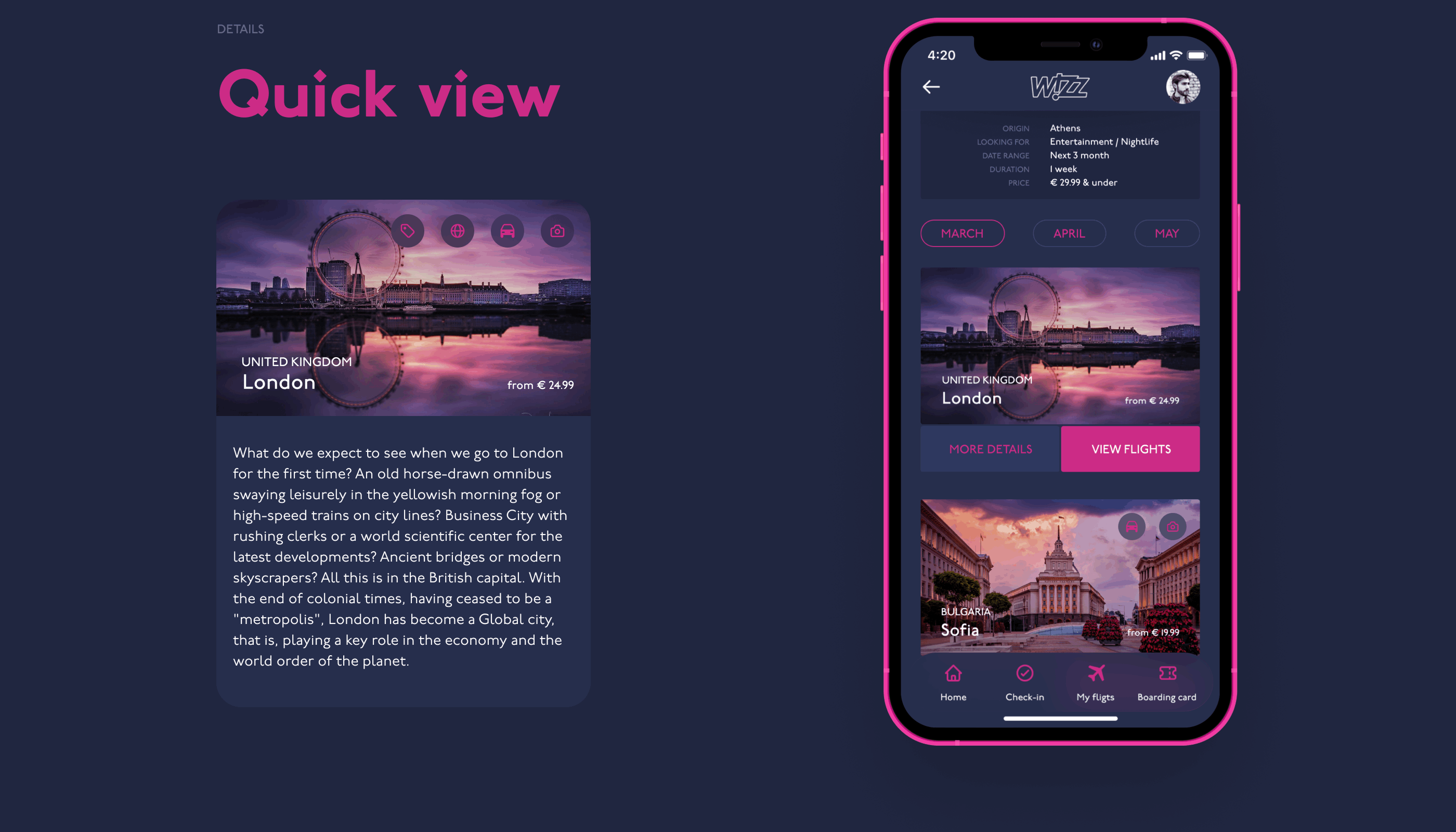 WIZZAIR. Mobile App Redesign Concept — Изображение №13 — Интерфейсы, Анимация на Dprofile