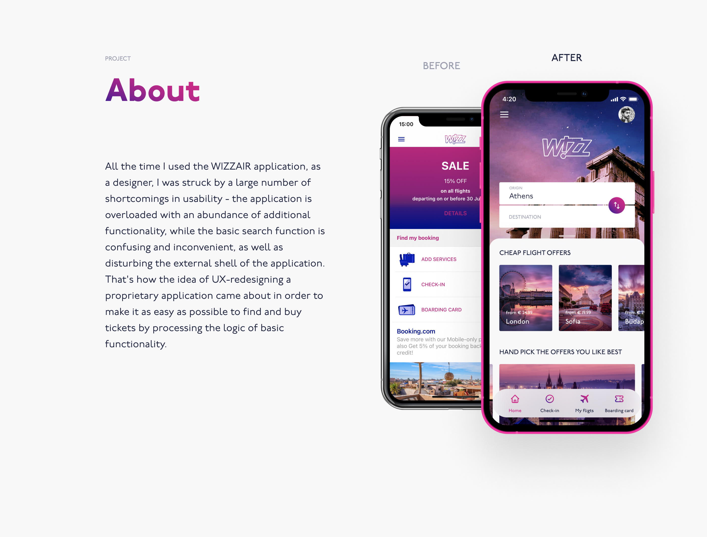 WIZZAIR. Mobile App Redesign Concept — Изображение №2 — Интерфейсы, Анимация на Dprofile