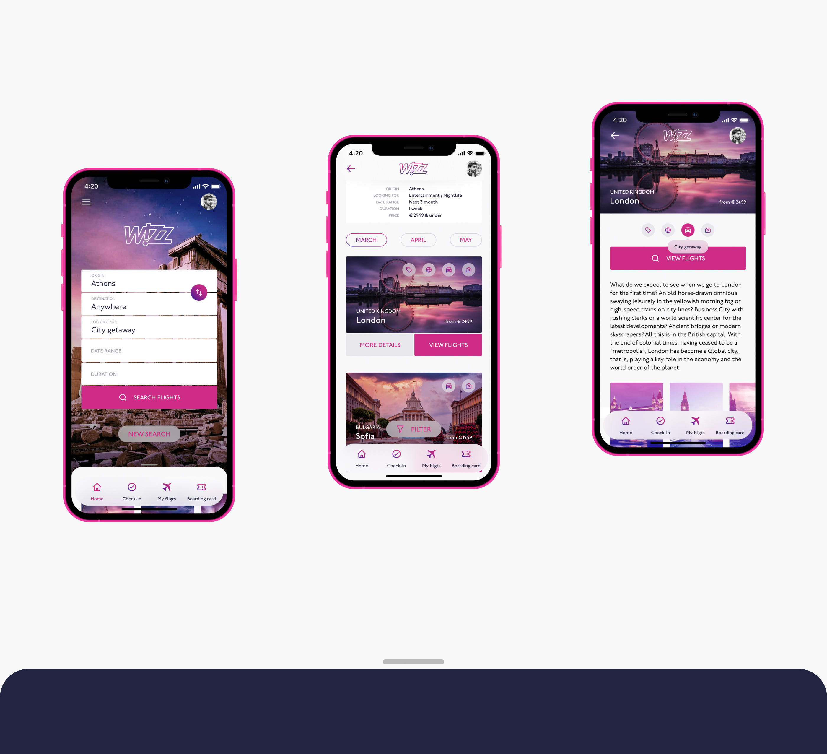 WIZZAIR. Mobile App Redesign Concept — Изображение №12 — Интерфейсы, Анимация на Dprofile