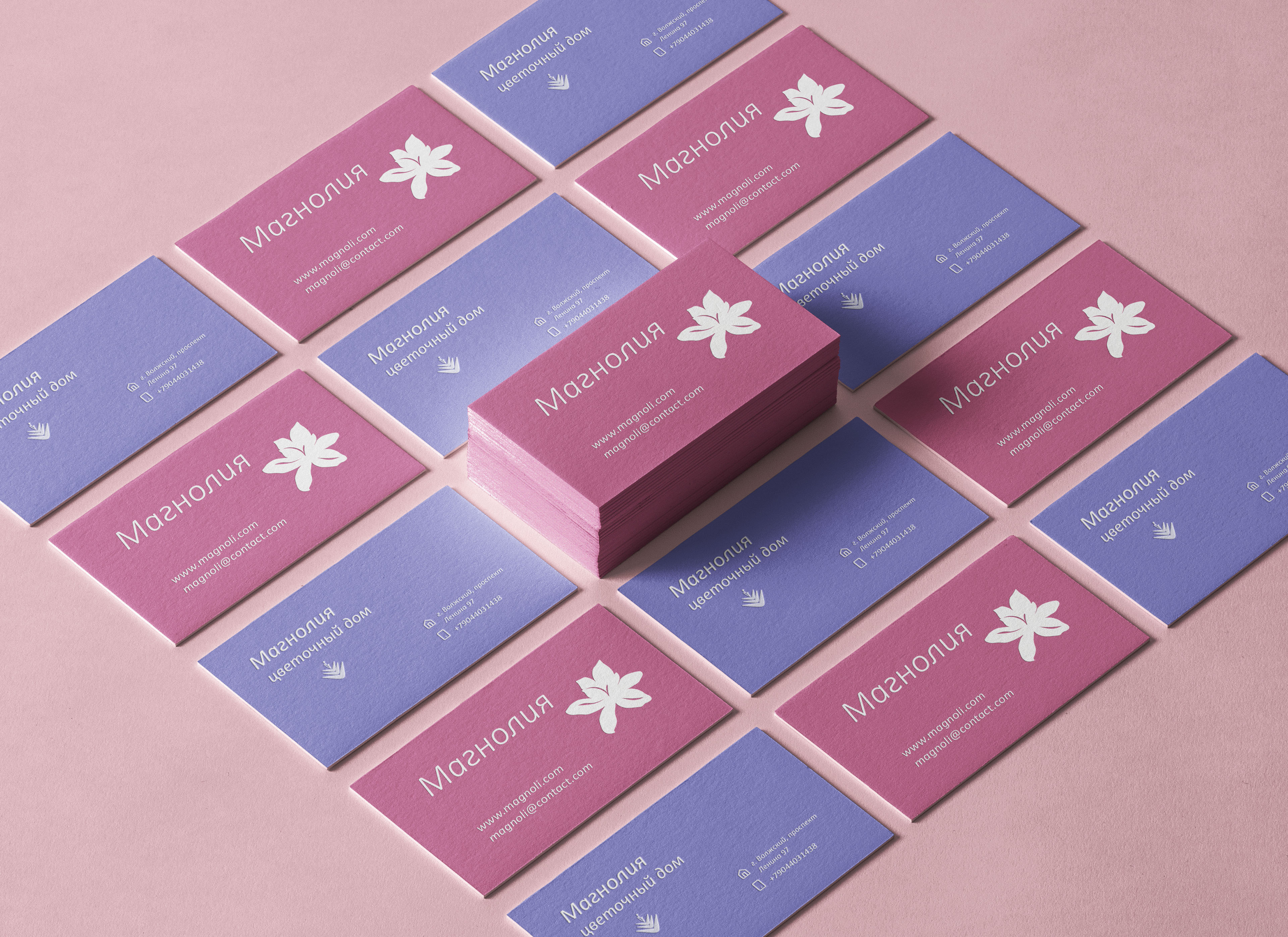 Цветочная студия "Магнолия" — Изображение №2 — Брендинг, Графика на Dprofile